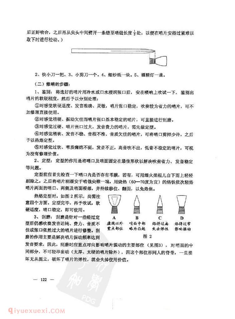 杨修生[唢呐哨片的选择与加工]