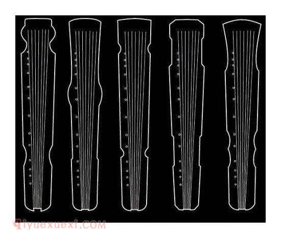 古琴常见的式样
