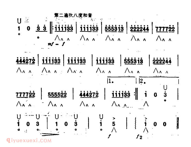 口琴乐谱【杜鹃圆舞曲】简谱