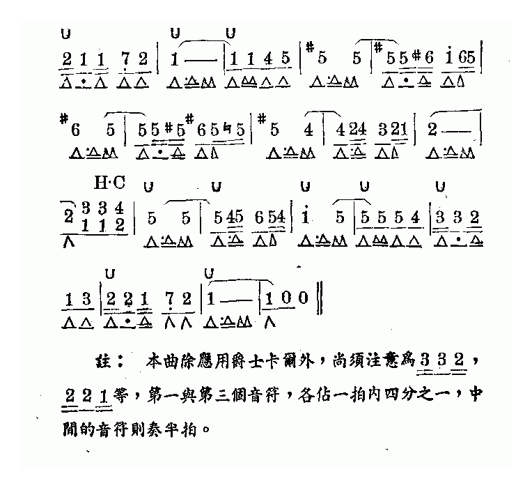 口琴乐谱【小小的集会所】简谱