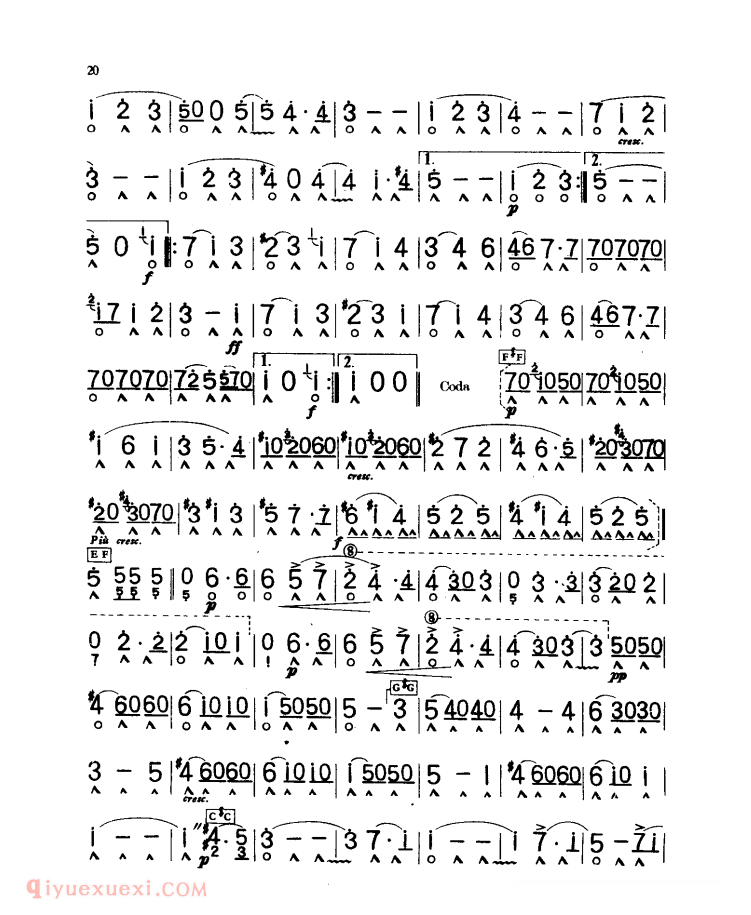 口琴乐谱【维也纳的生活 斯特劳斯作品 354】简谱