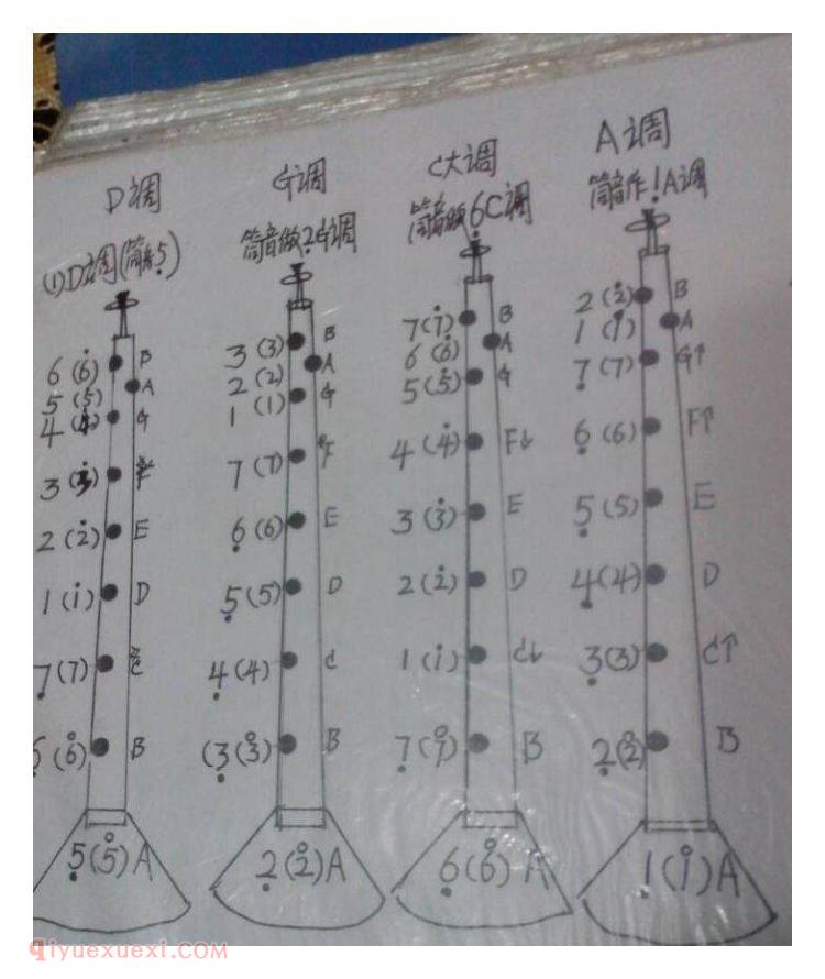 唢呐指法表