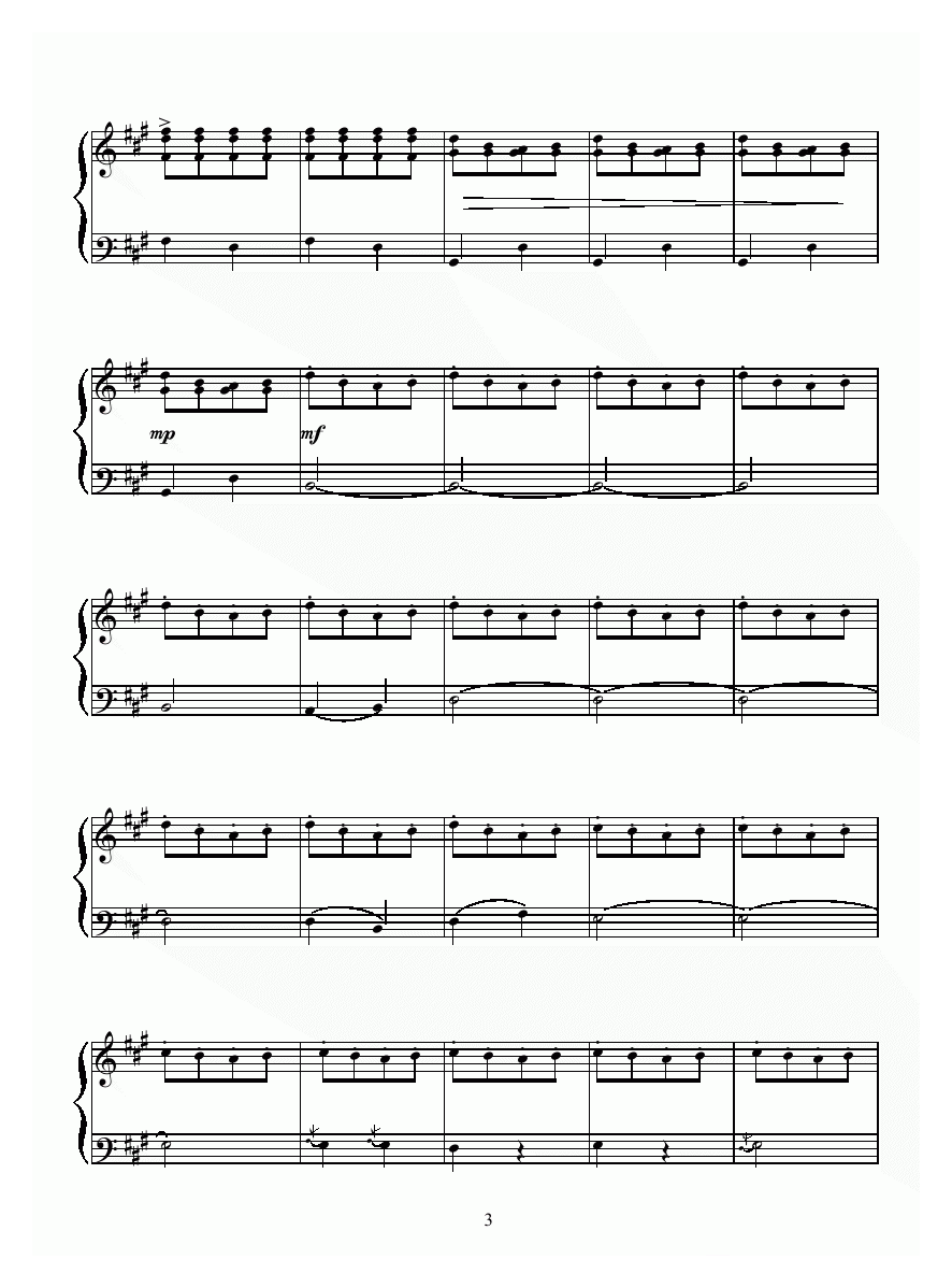 手风琴乐曲【打虎上山 杨智华改编版】五线谱