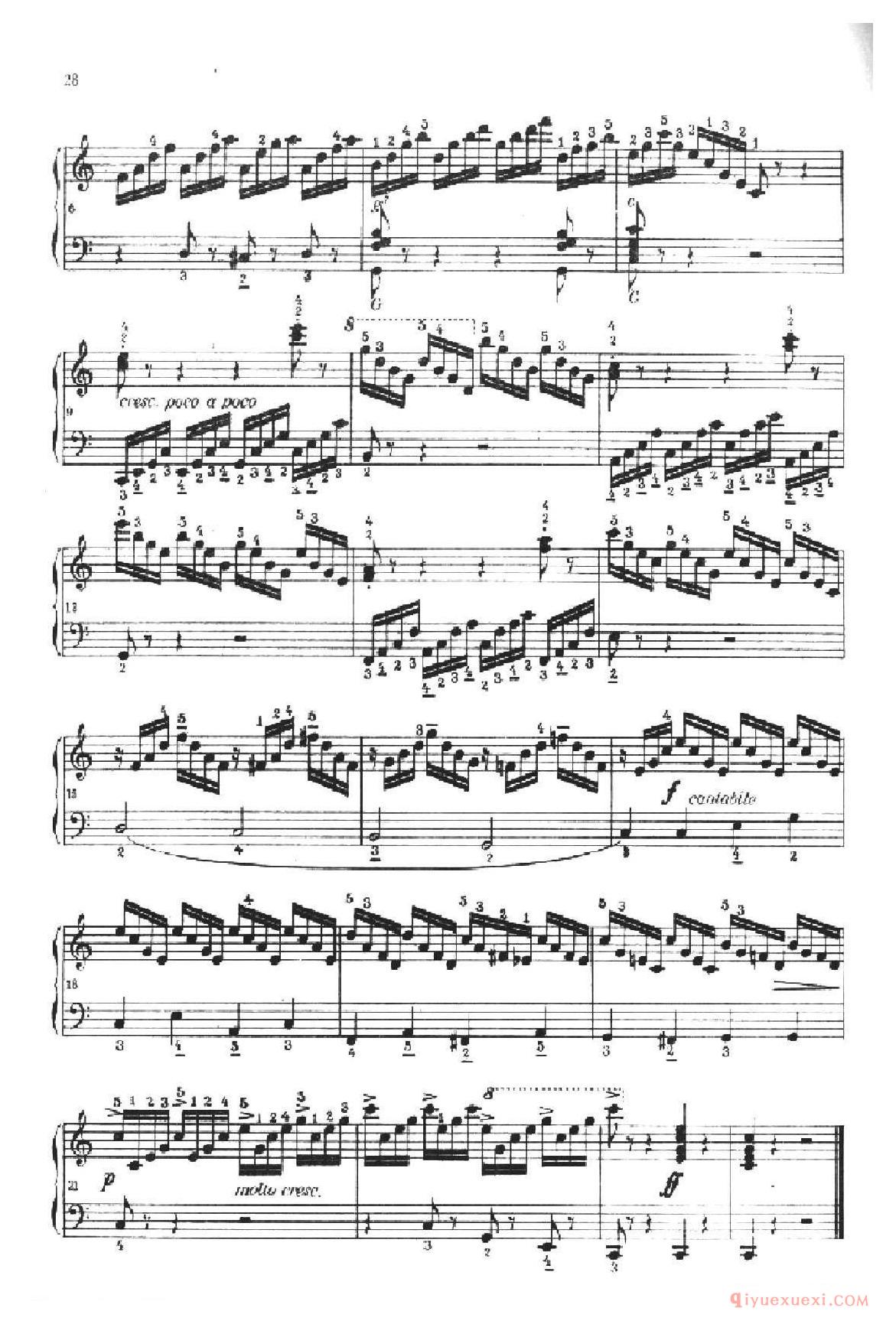 《车尔尼手风琴练习曲集》第Ⅱ册（第10—14首）