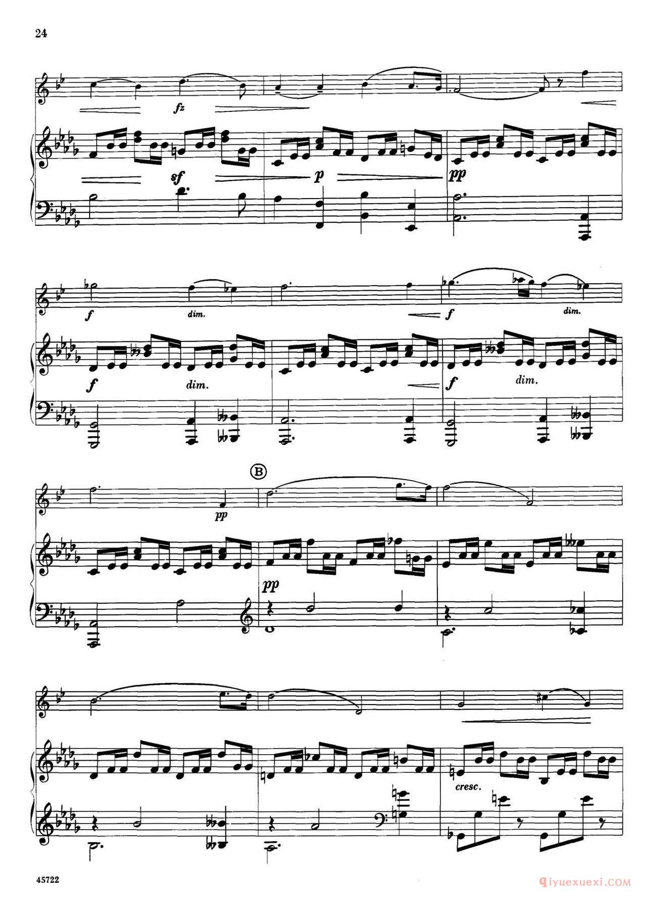 15首古典萨克斯独奏曲《5、Romantic Piece》中音萨克斯+钢琴伴奏