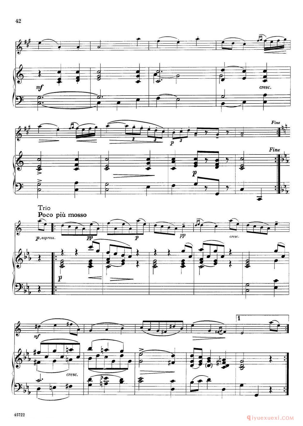15首古典萨克斯独奏曲《9、Minuet》中音萨克斯+钢琴伴奏