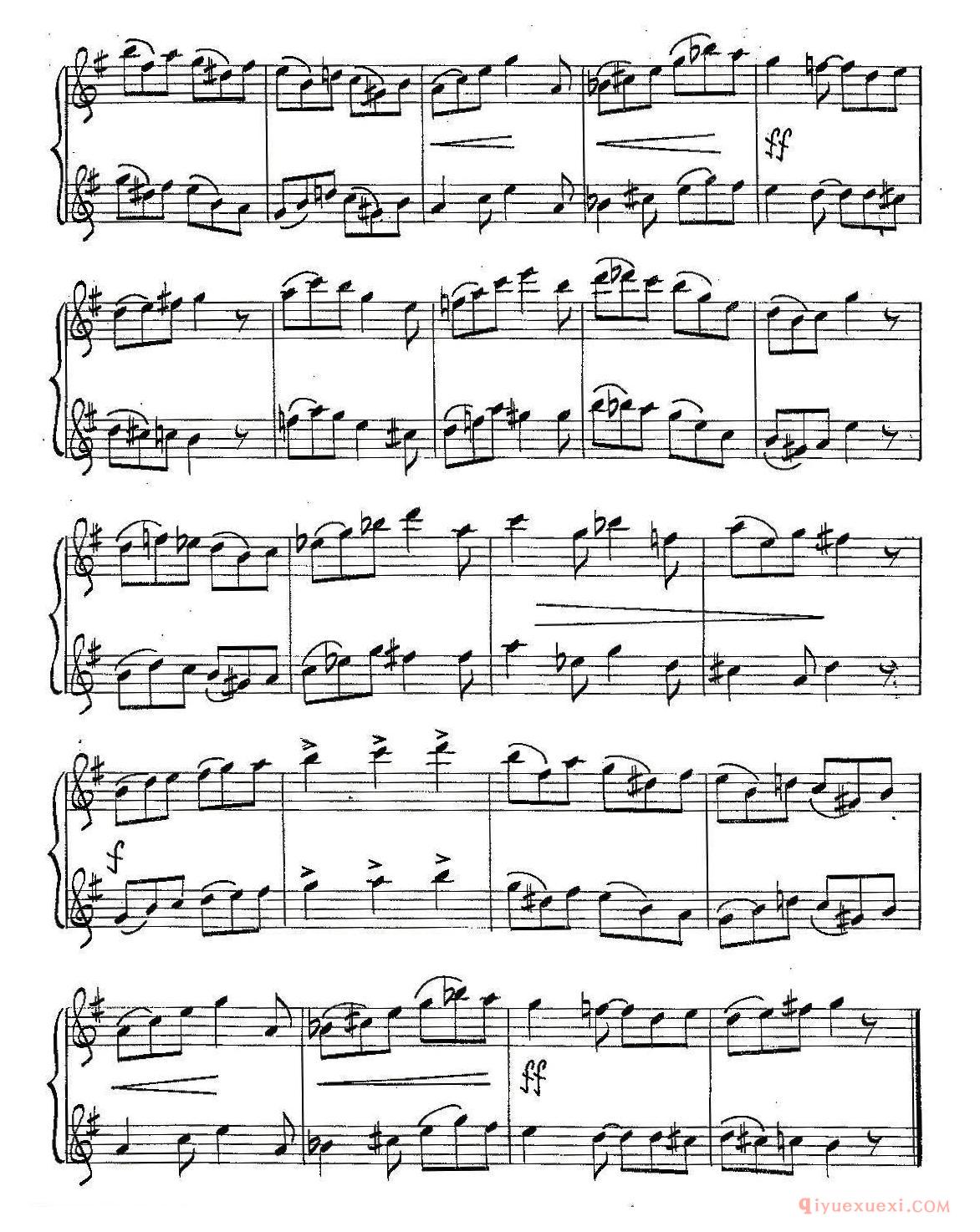 萨克斯谱《Jazz Conception For Saxophone Duets - 12二重奏》五线谱