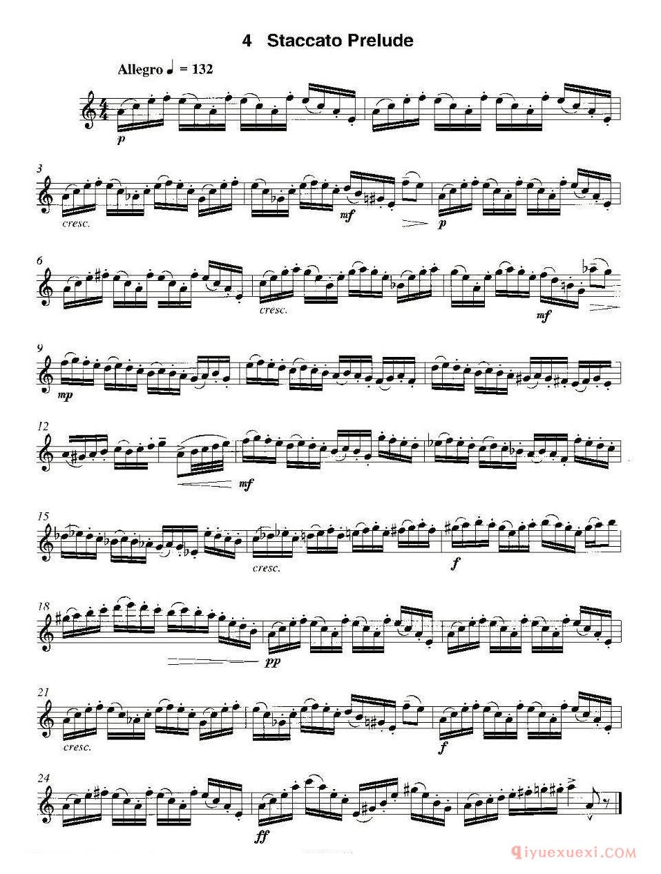 Staccato Prelude（12首现代风格练习曲之4）