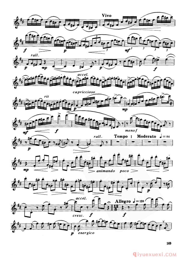 Glazunov Op.109（格拉组诺夫协奏曲Op.109）中音萨克斯分谱