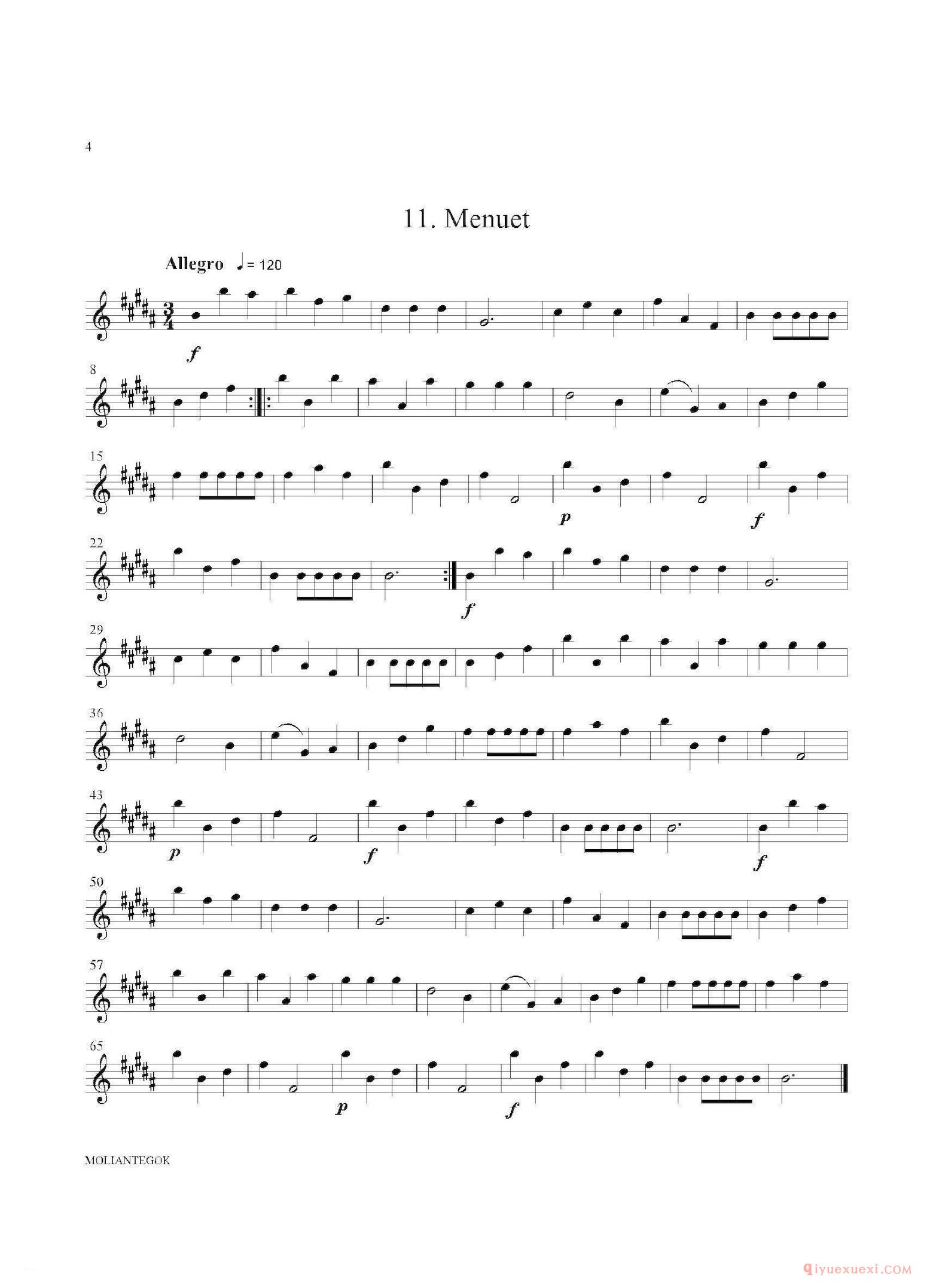 第一上低音萨克斯[Water Music/HWV.349 No.2]