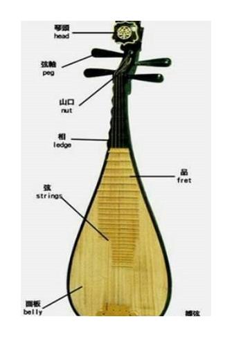＂琵琶＂中的＂琵＂和＂琶＂指的是什么? 
