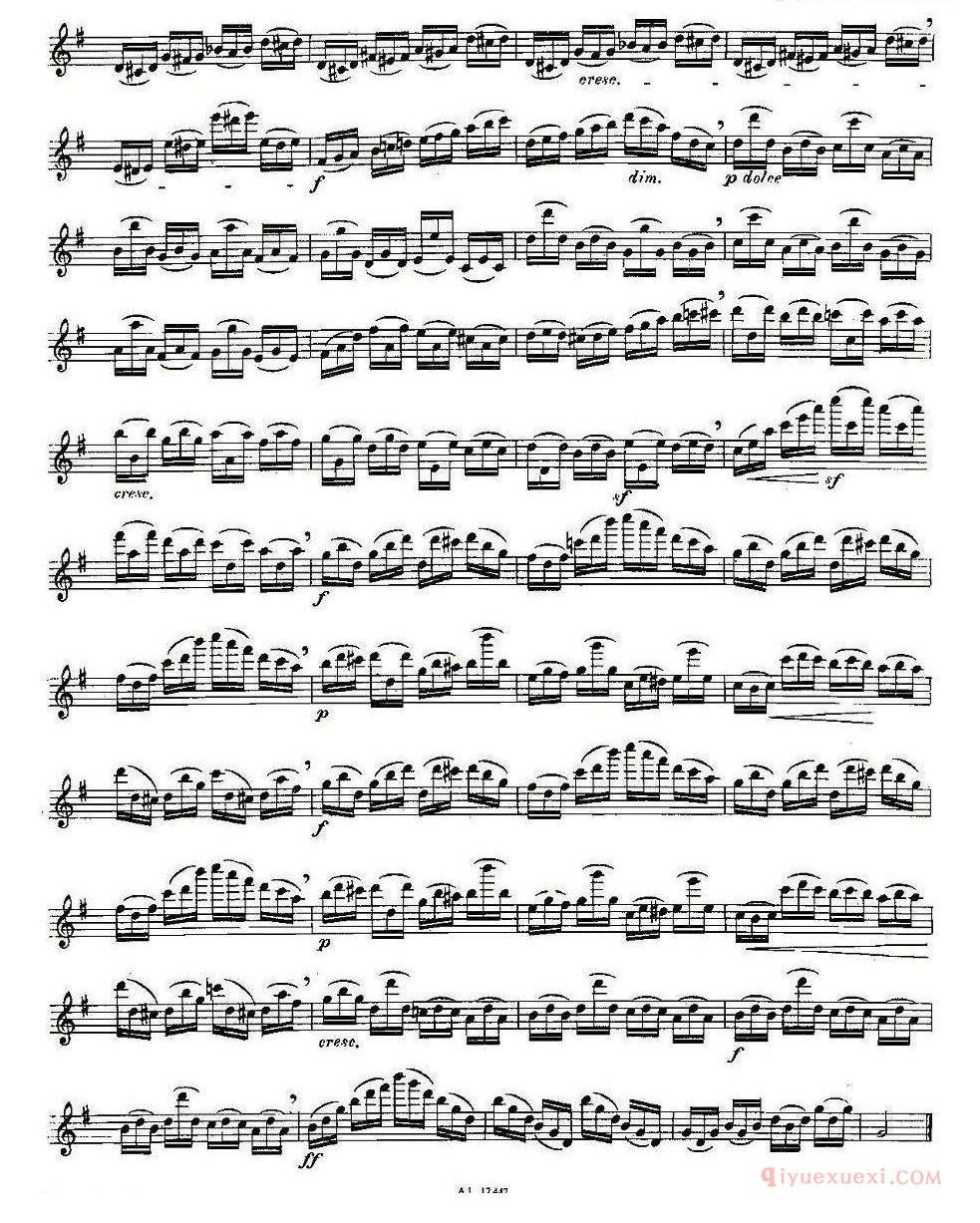 长笛乐谱[Moyse-25 Studies after Czerny flute/25首改编自车尔尼作品的练习曲]五线谱