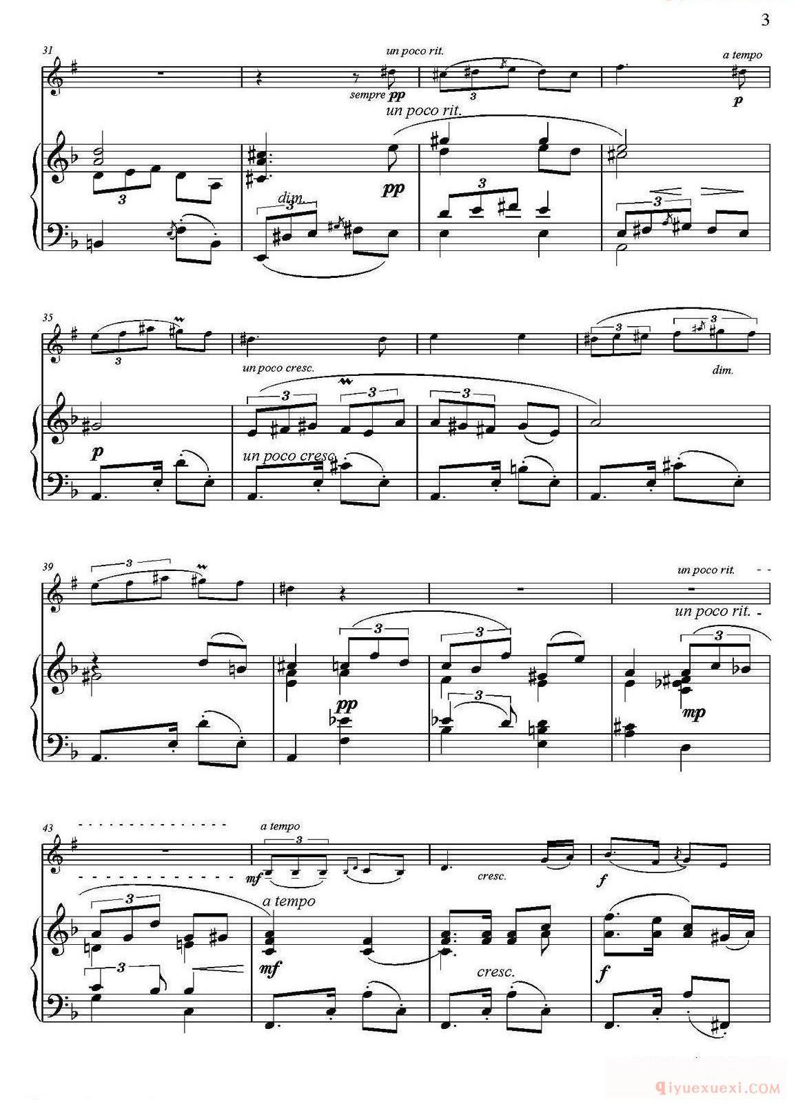 单簧管乐谱[Tango]单簧管+钢琴伴奏