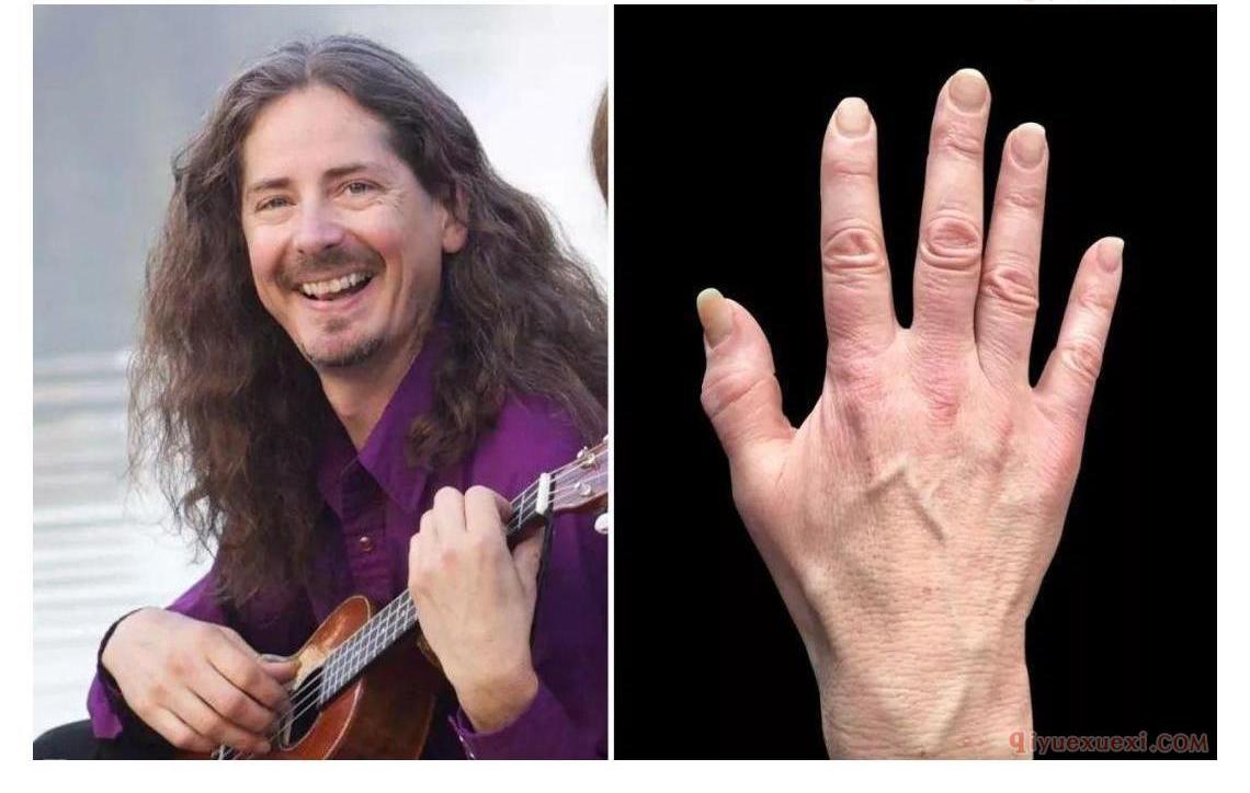 ukulele演奏家右手指甲与演奏风格