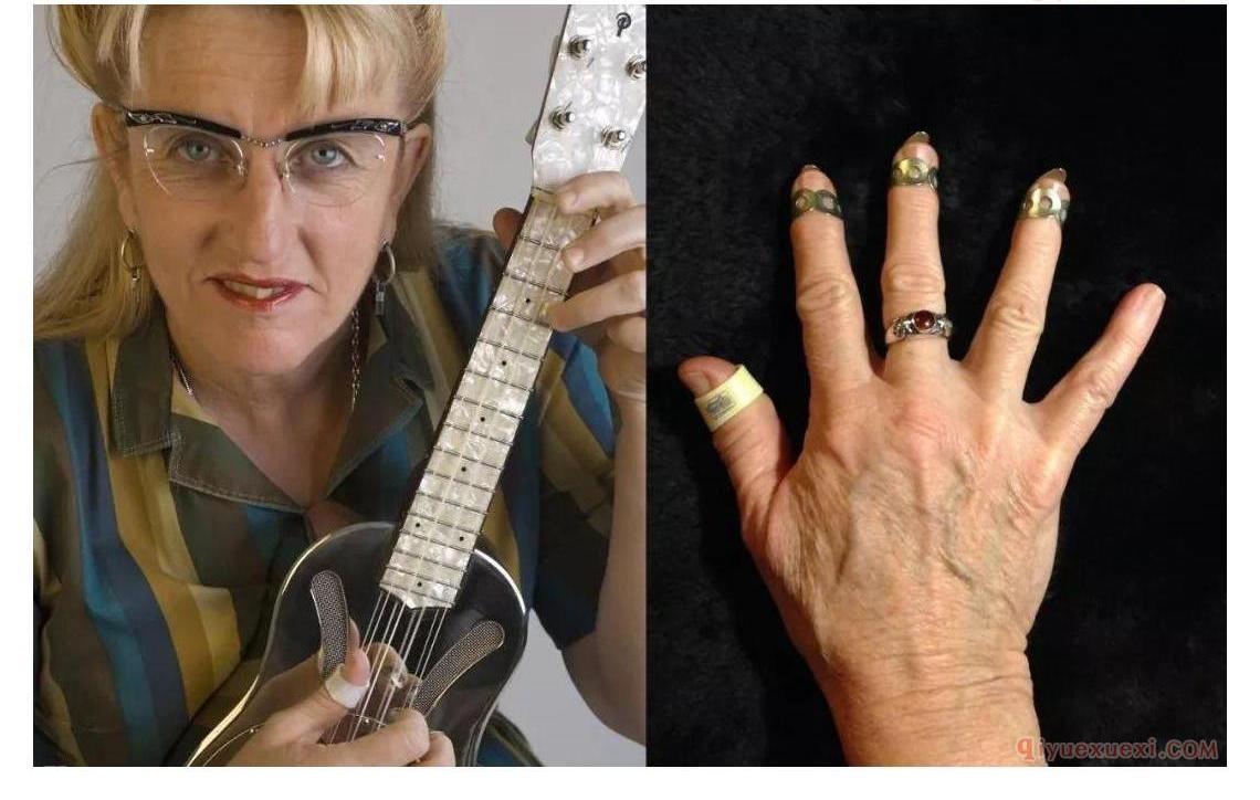 ukulele演奏家右手指甲与演奏风格