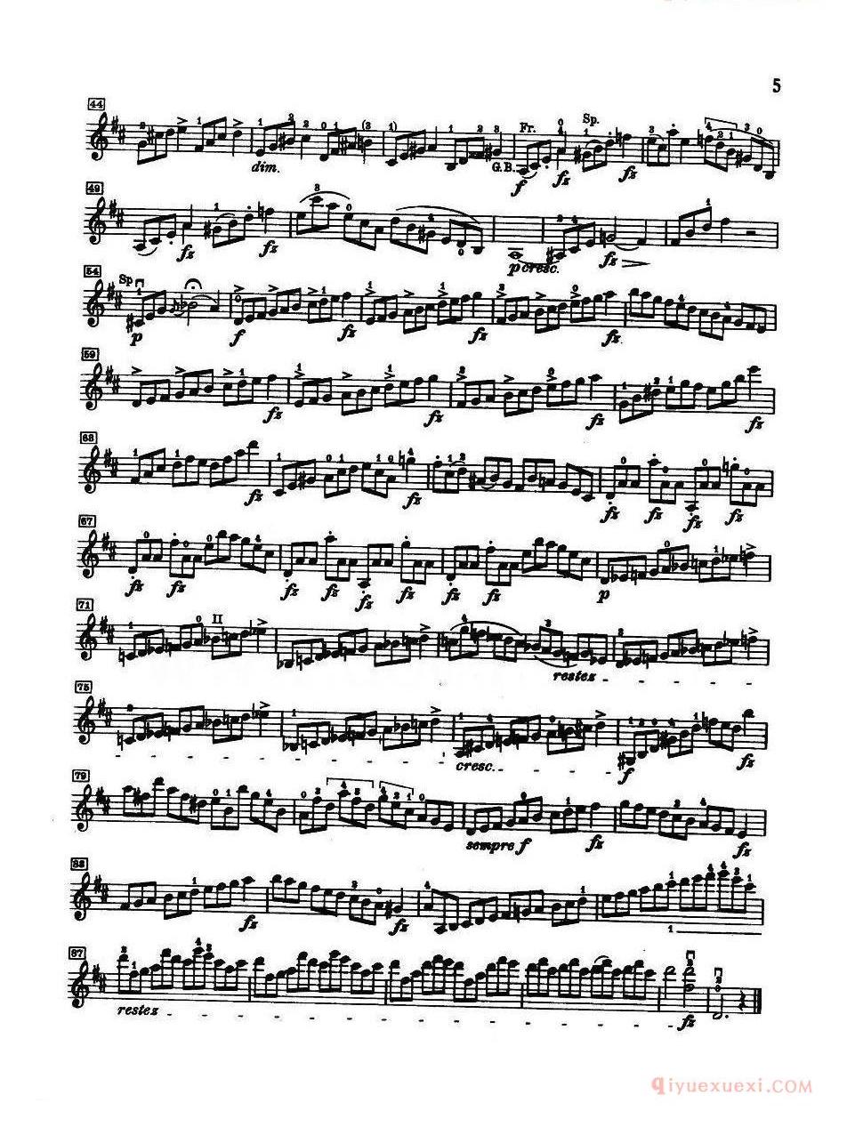 小提琴曲谱《马扎斯 No.04》