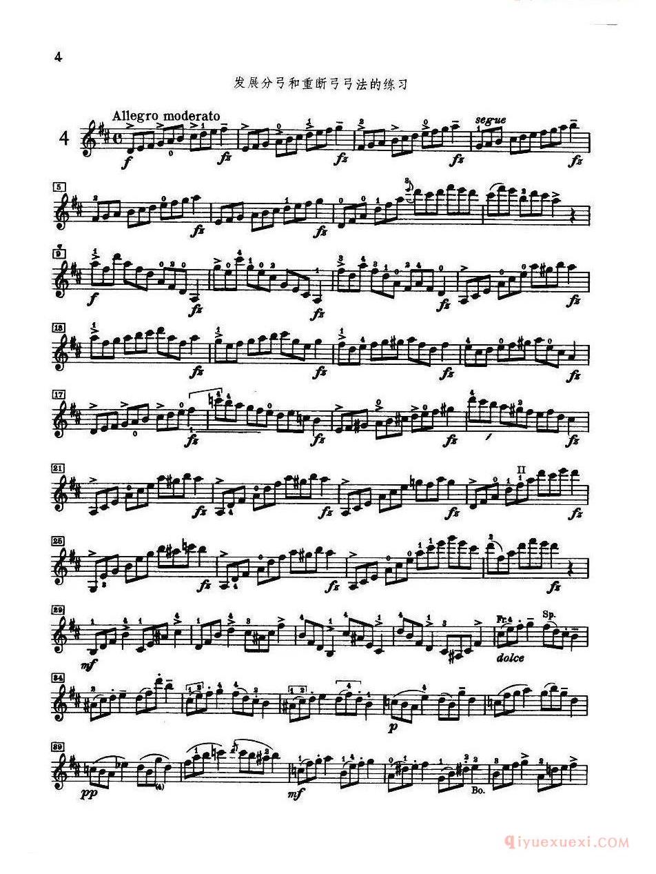 小提琴曲谱《马扎斯 No.04》