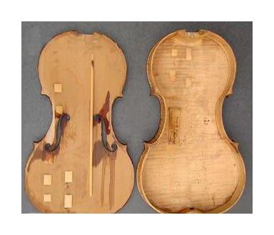 提琴琴板内部的稳固装置