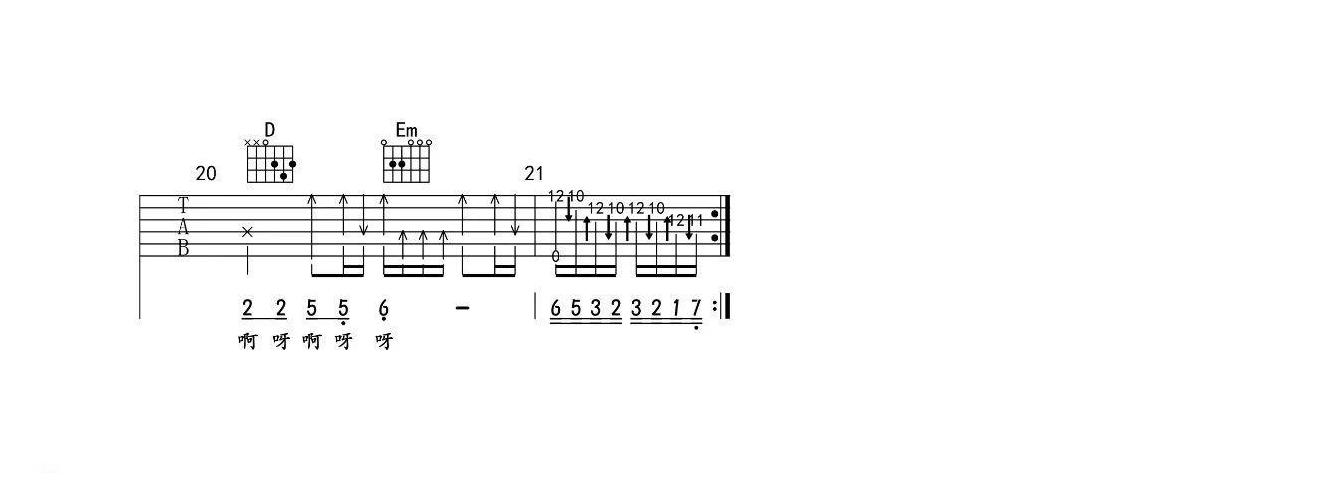 吉他资料网《点歌的人》吉他谱-2