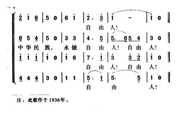 合唱乐谱[救国军歌]简谱