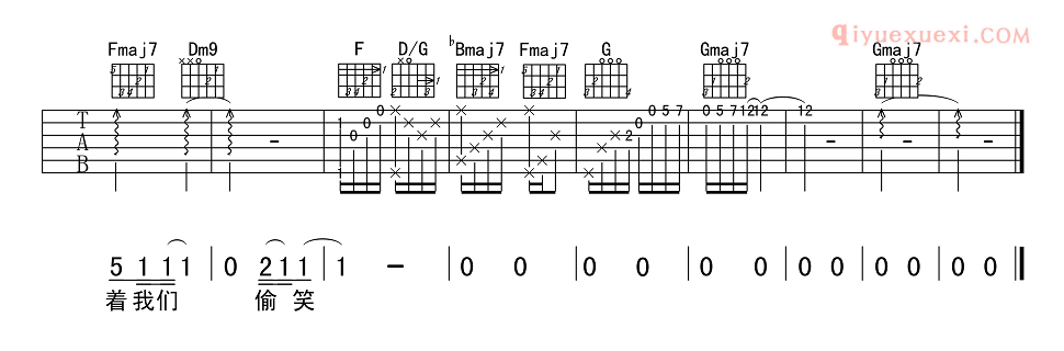 器乐学习网你给我听好吉他谱-4