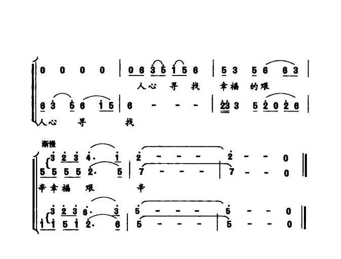 合唱歌曲[安顺屯堡人]简谱