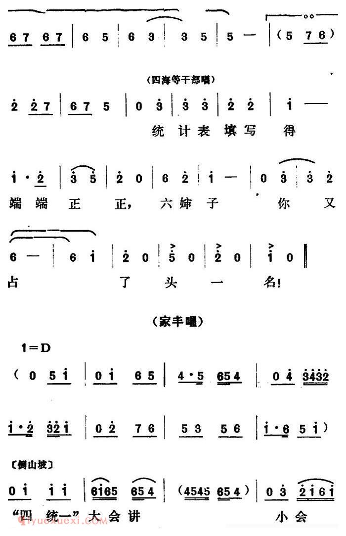 山东梆子《铁马宏图/第一场》简谱