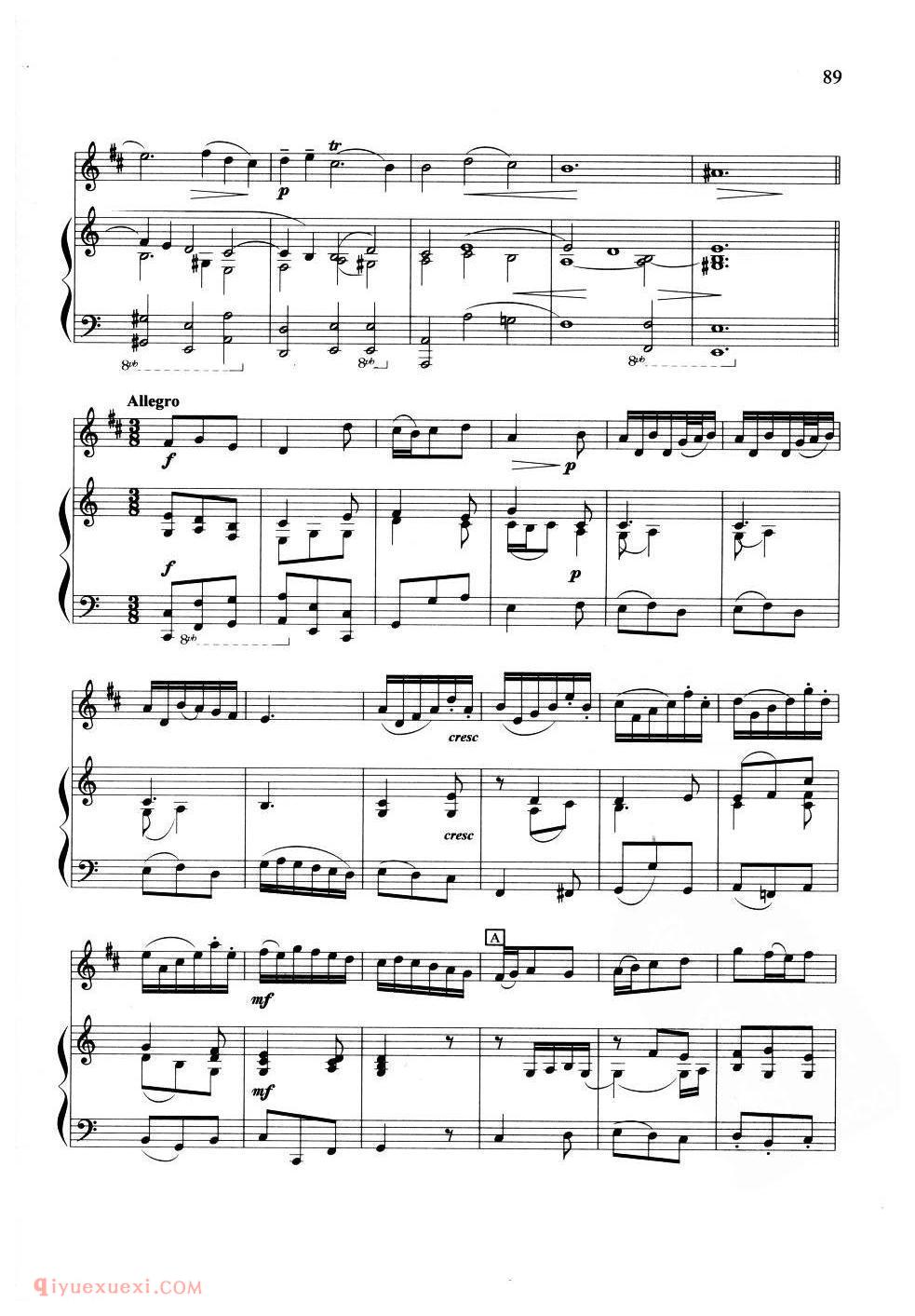 《奏鸣曲第六首》[德]亨德尔曲/G.F Handel