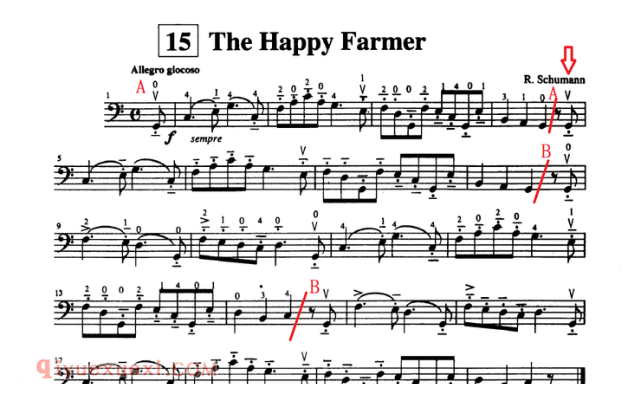 铃木大提琴教学13——The Happy Farmer