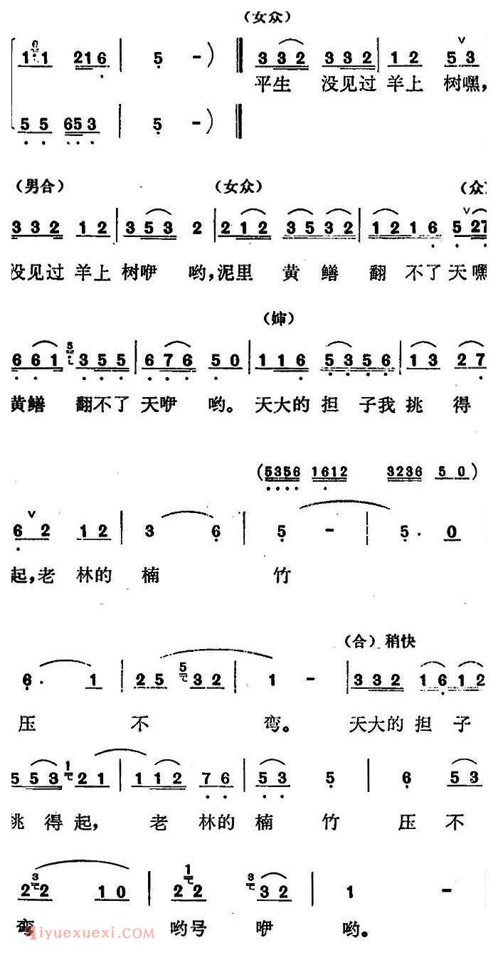 歌剧《红梅岭》全剧之第五场（老林的楠竹压不弯） 