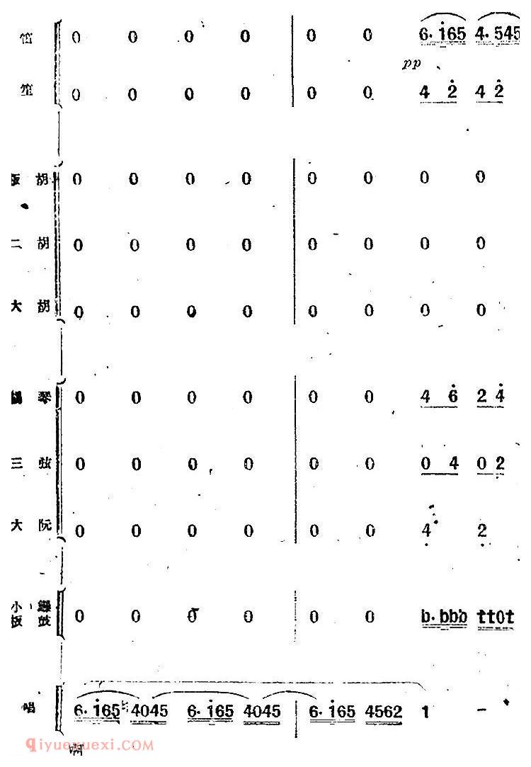 歌剧《小二黑结婚》第七曲 咱们的婚姻自作主/民乐合奏总谱