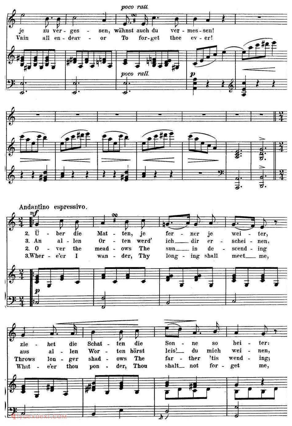 Chopin-17 Polish Songs Op.74，No.6（Mir aus den Blicken！Go thou，and haste thee！）钢琴伴奏谱