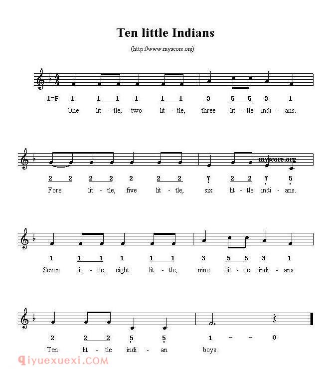 Ten little Indians