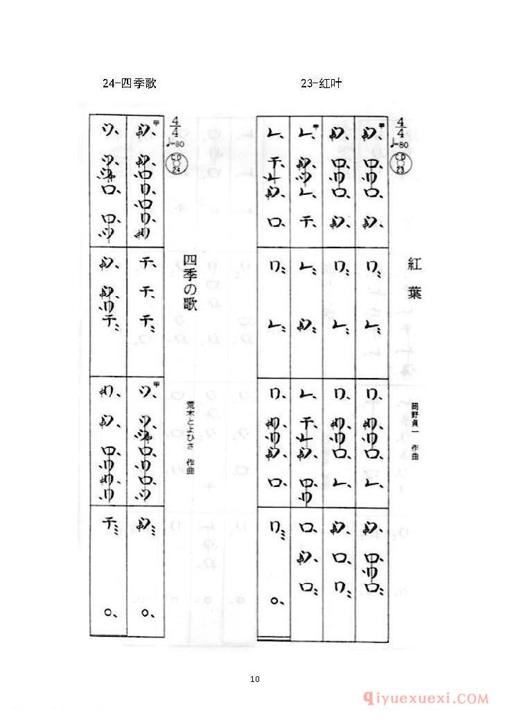 菅原久仁义尺八入门54首练习曲假名谱完整版