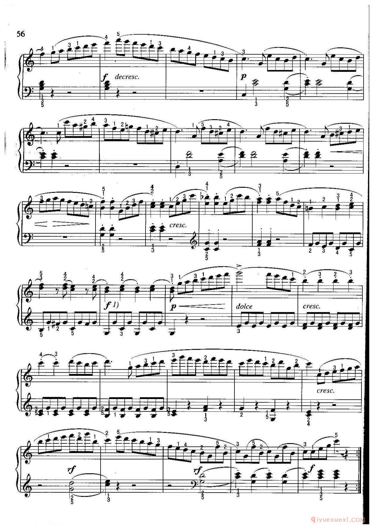 小奏鸣曲(Sonatine) Op.55-1库劳