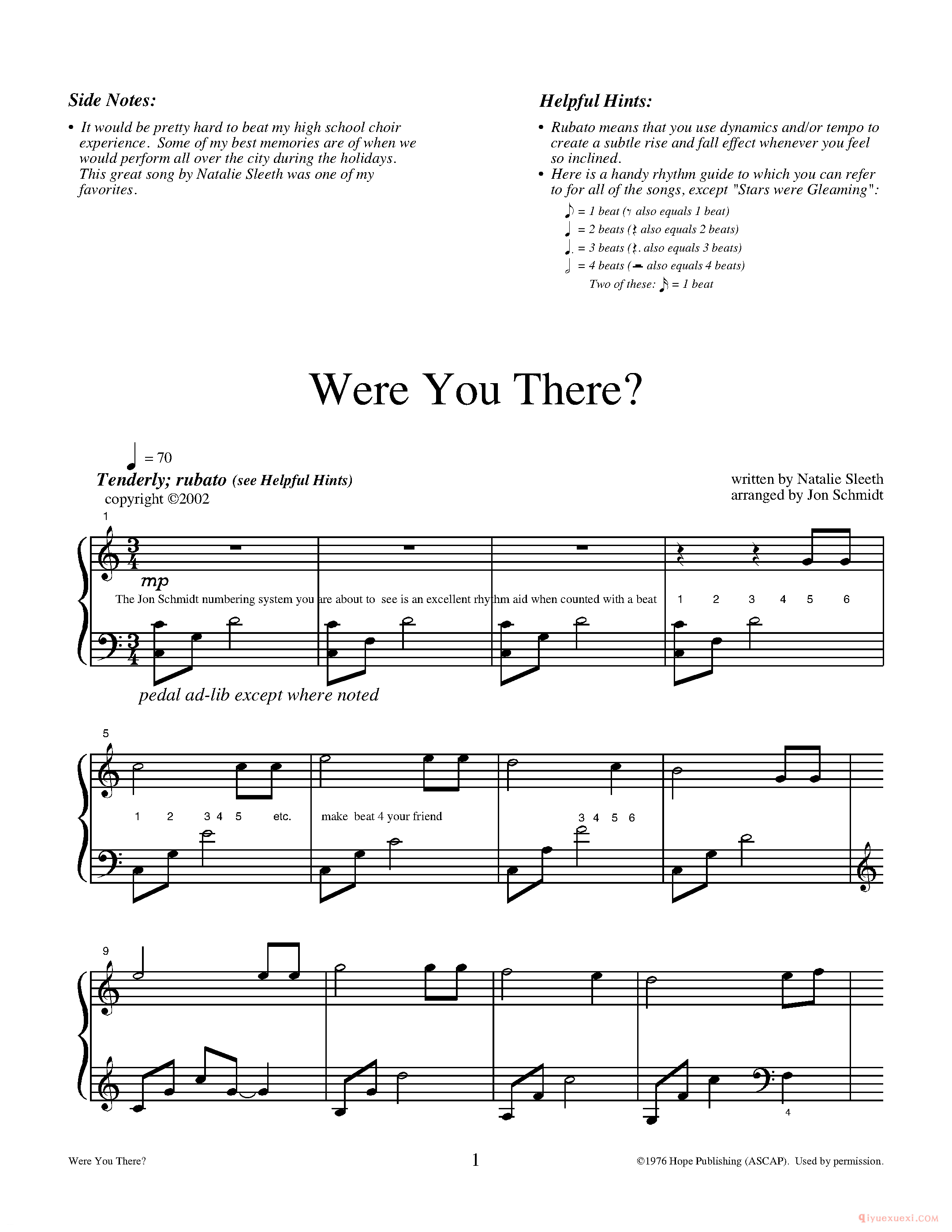 钢琴独奏曲《Were You There?（Natalie Sleeth）》Jon Schmidt