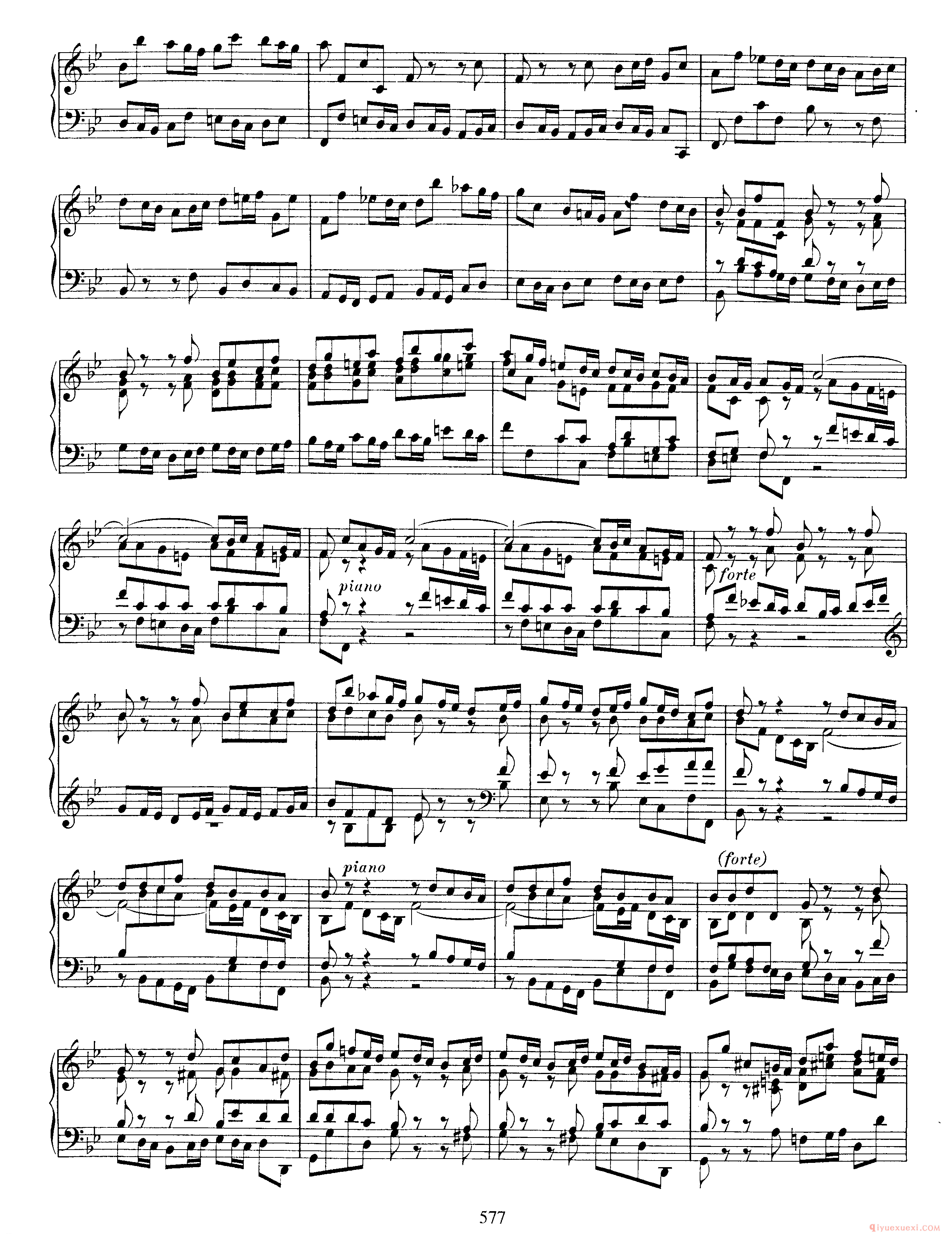 巴赫7首托卡塔《Toccata g小调 BWV915》巴赫的复调作品