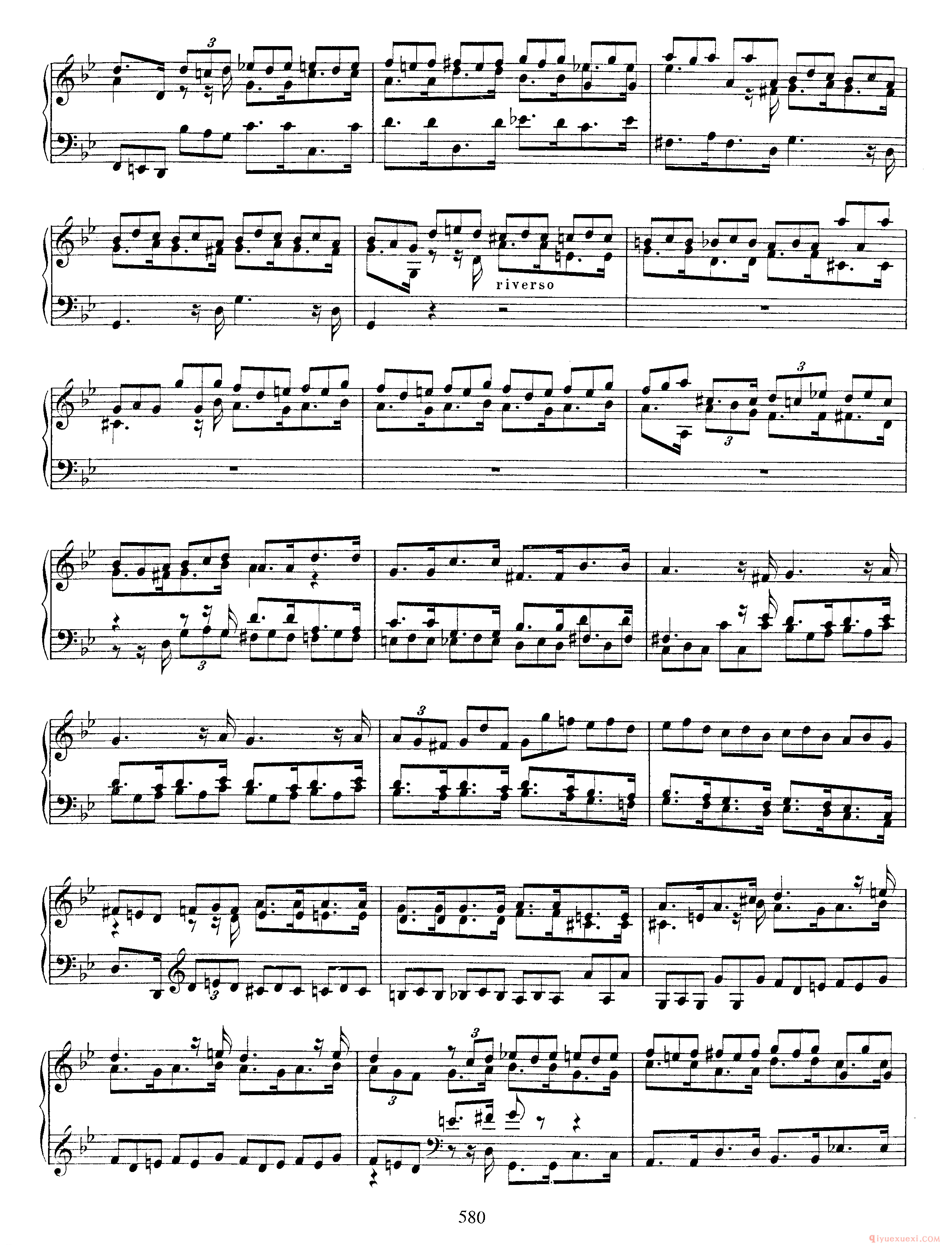 巴赫7首托卡塔《Toccata g小调 BWV915》巴赫的复调作品