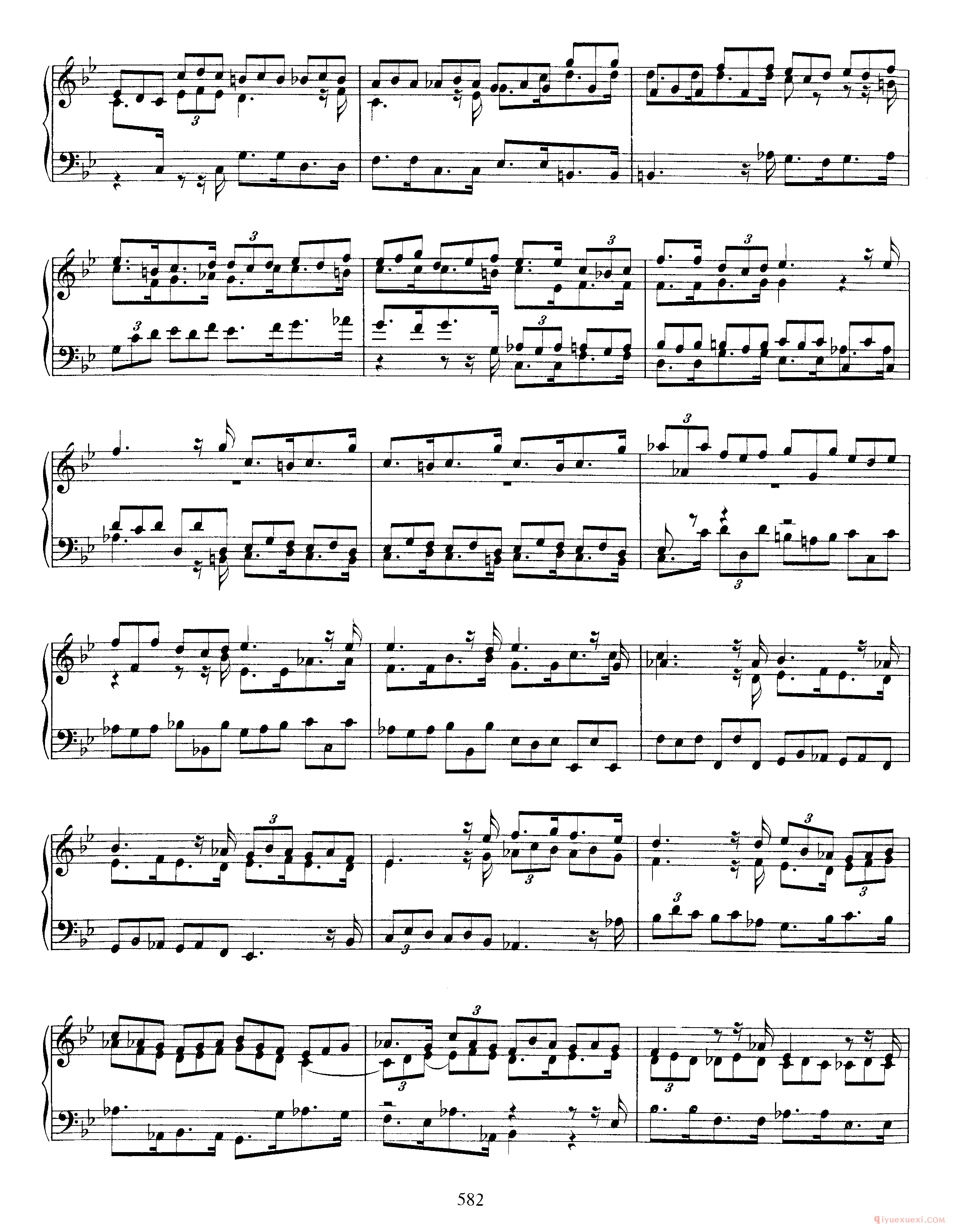 巴赫7首托卡塔《Toccata g小调 BWV915》巴赫的复调作品