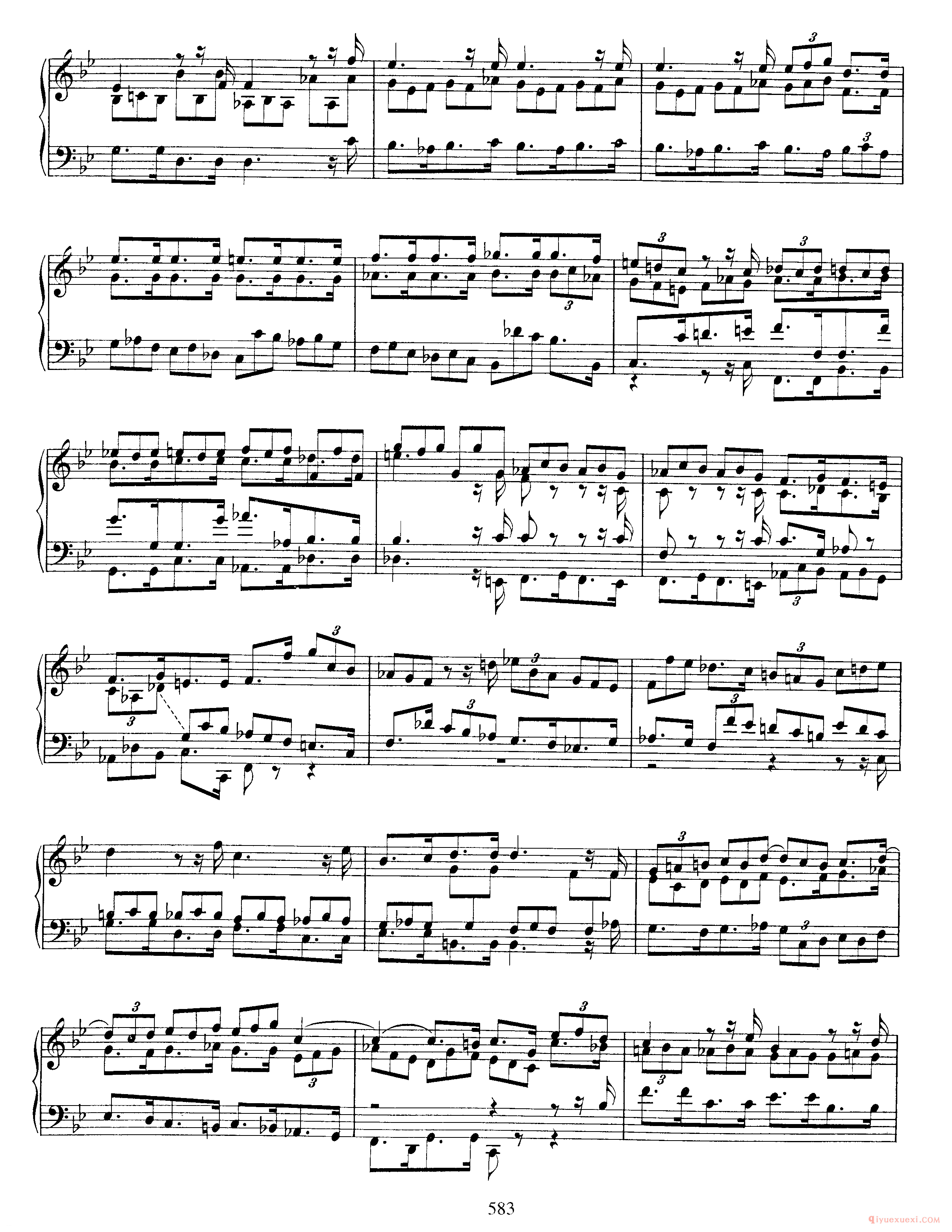 巴赫7首托卡塔《Toccata g小调 BWV915》巴赫的复调作品