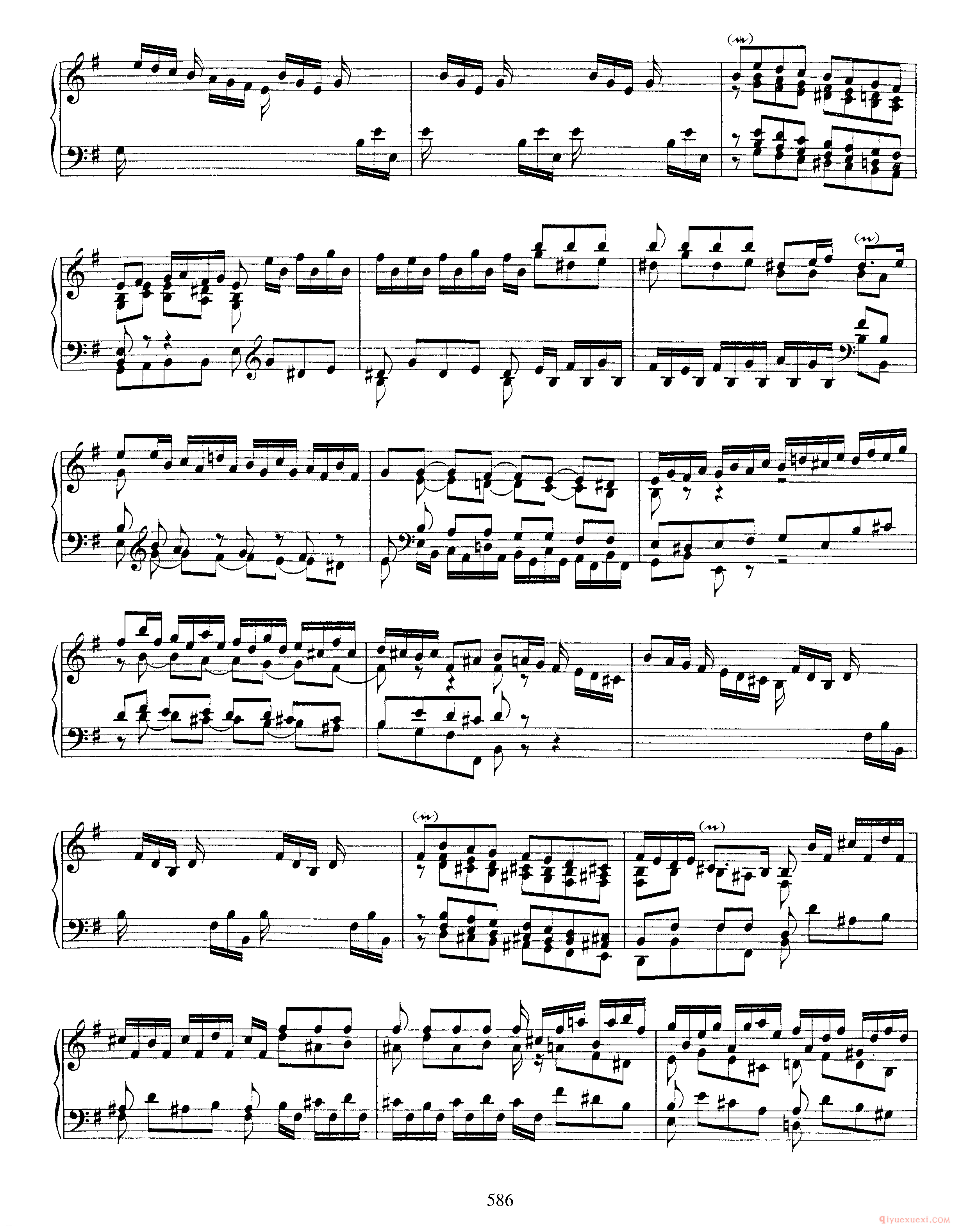 巴赫7首托卡塔《Toccata G大调 BWV916》巴赫的复调作品