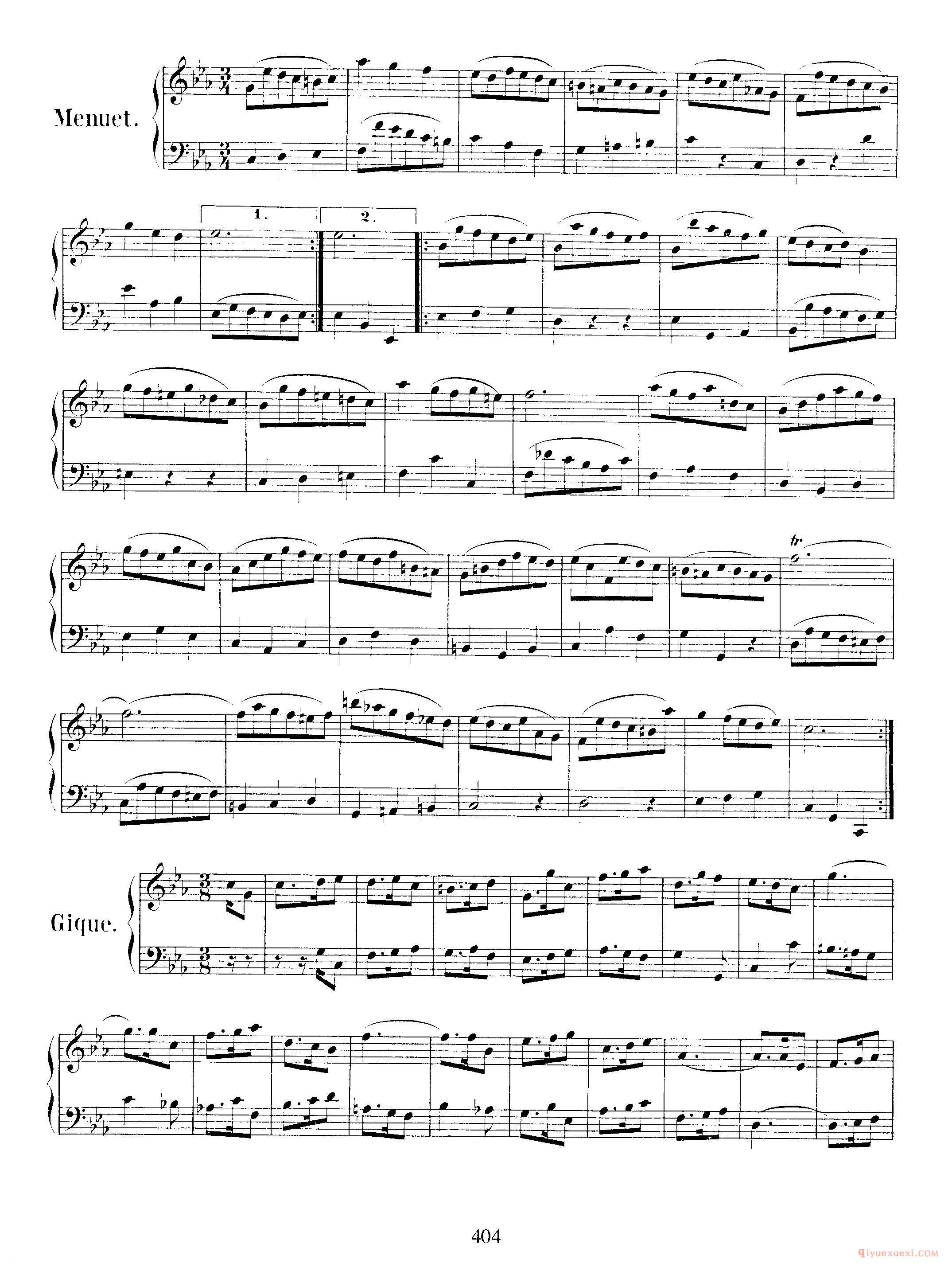 巴赫法国组曲第二首C小调《French Suite NO.2 in C Minor BWV813》