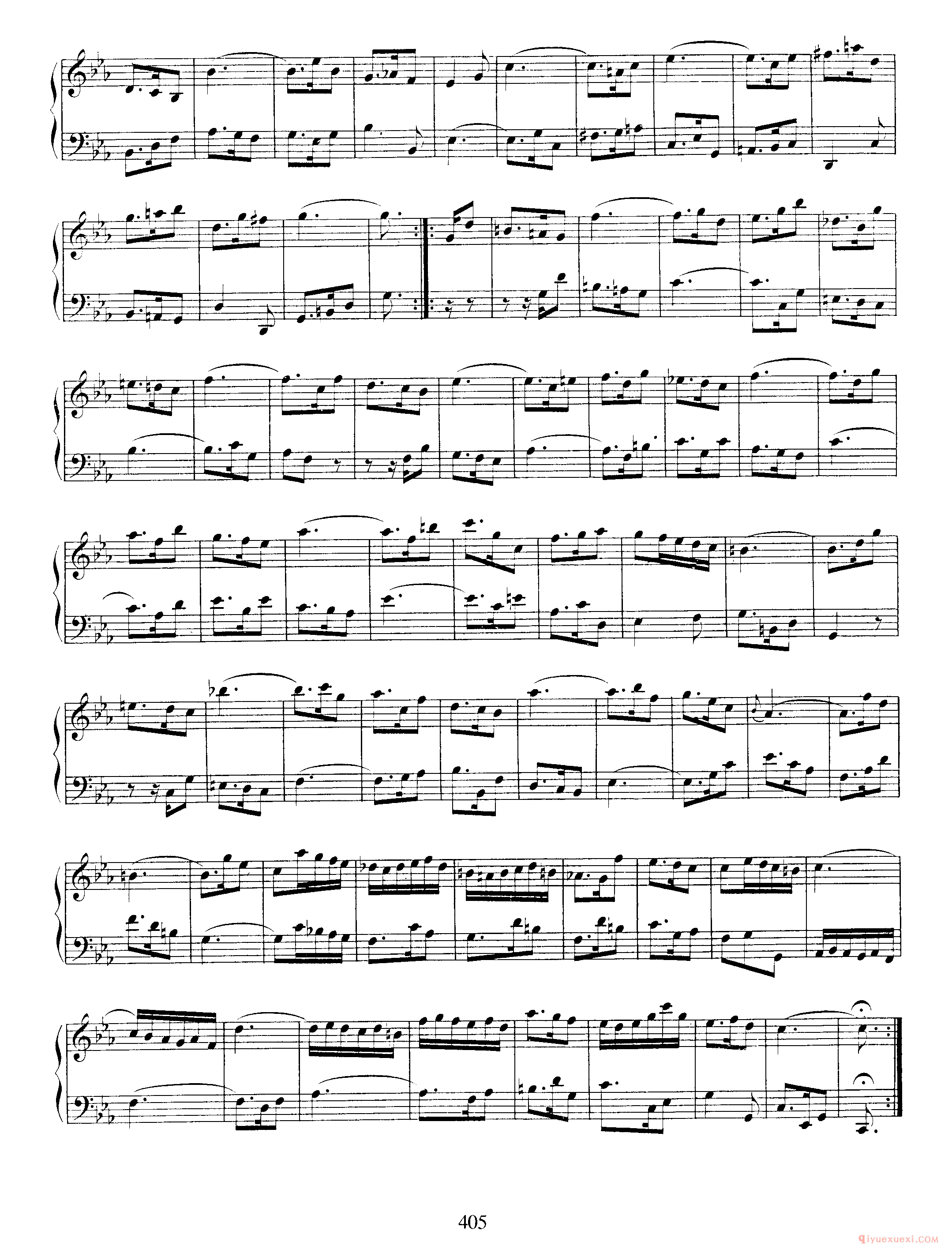 巴赫法国组曲第二首C小调《French Suite NO.2 in C Minor BWV813》