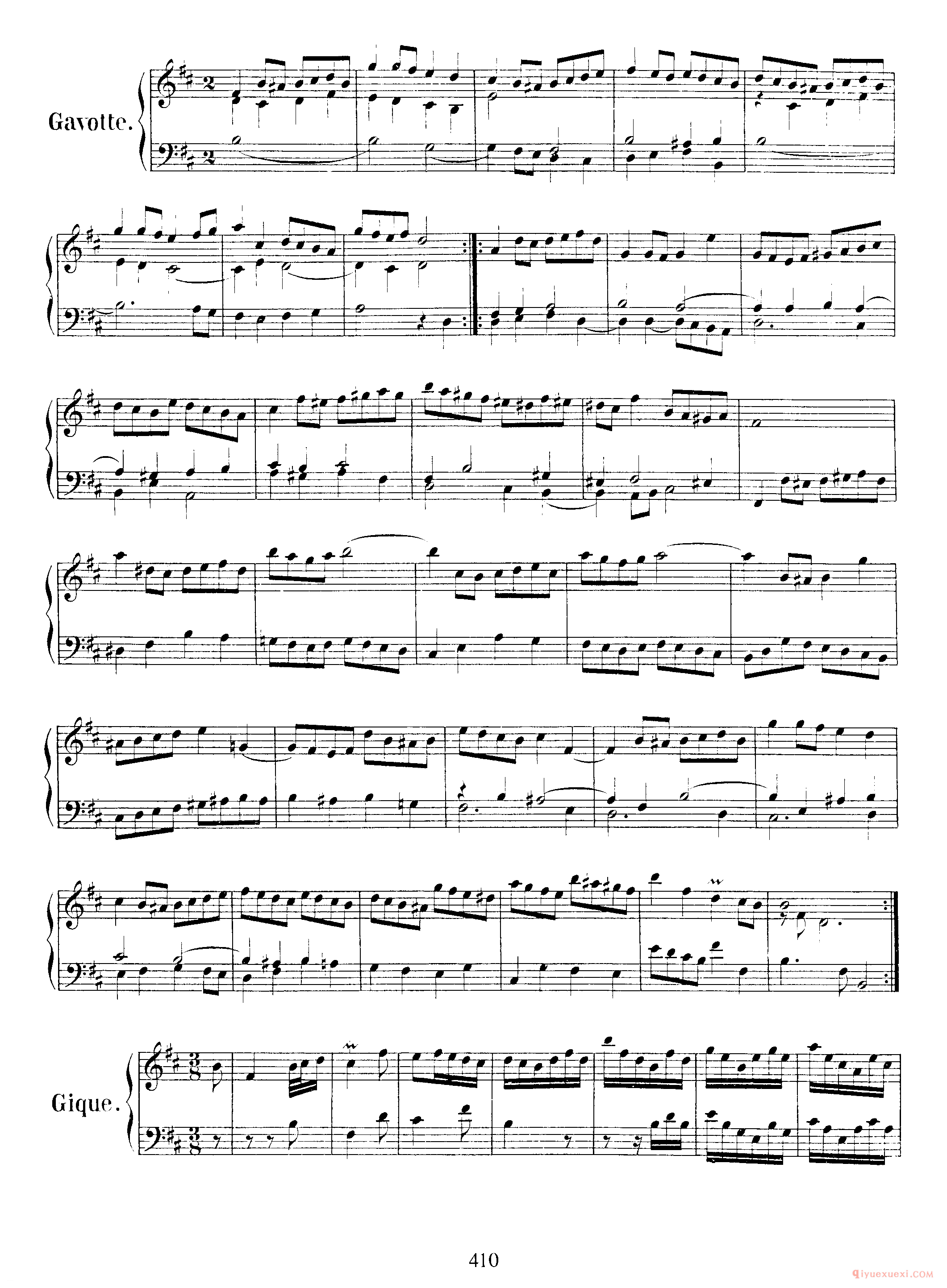 巴赫法国组曲第三首C小调《French Suite NO.3 in B Minor BWV814》