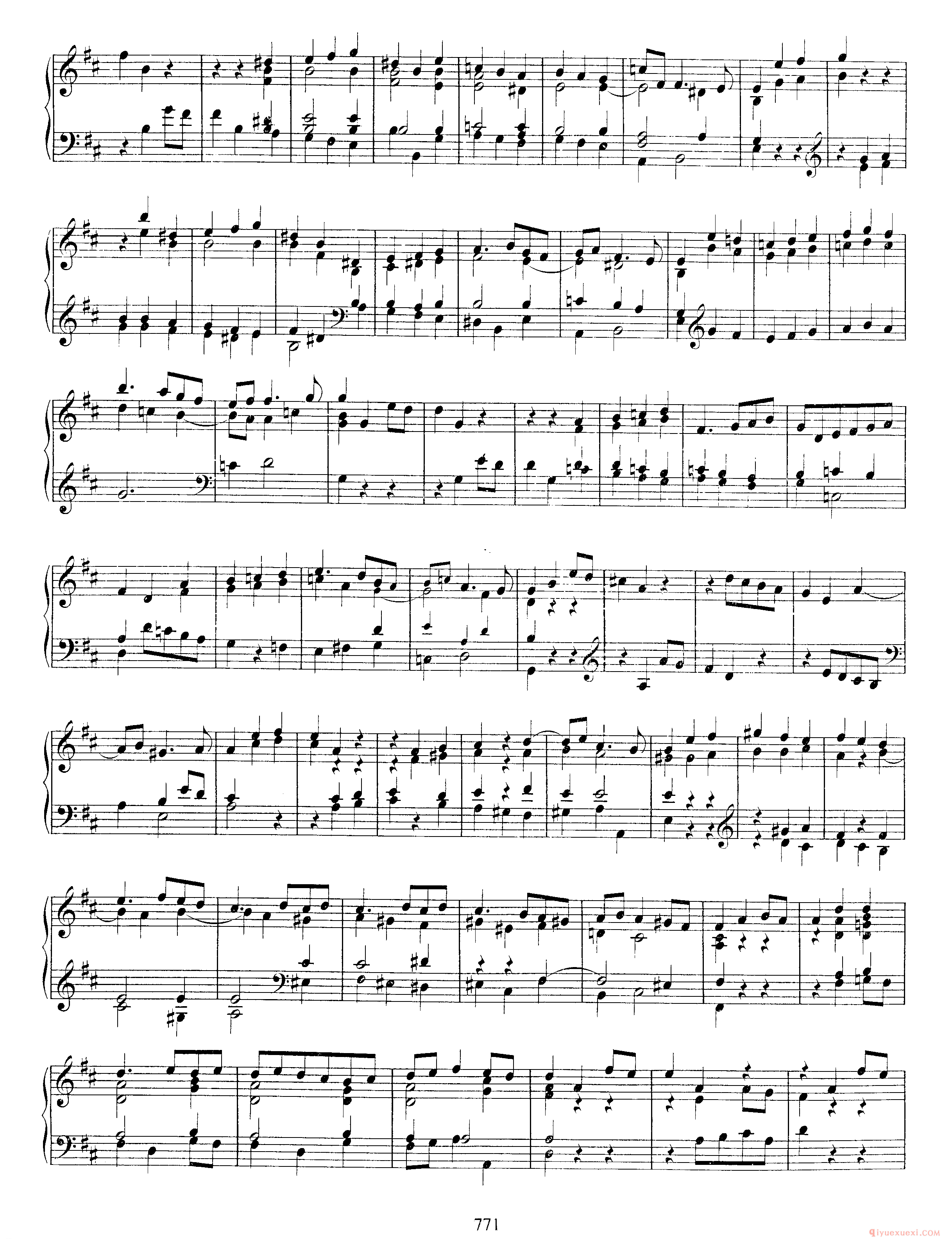 巴赫奏鸣曲D大调《Sonata in D Major BWV963》