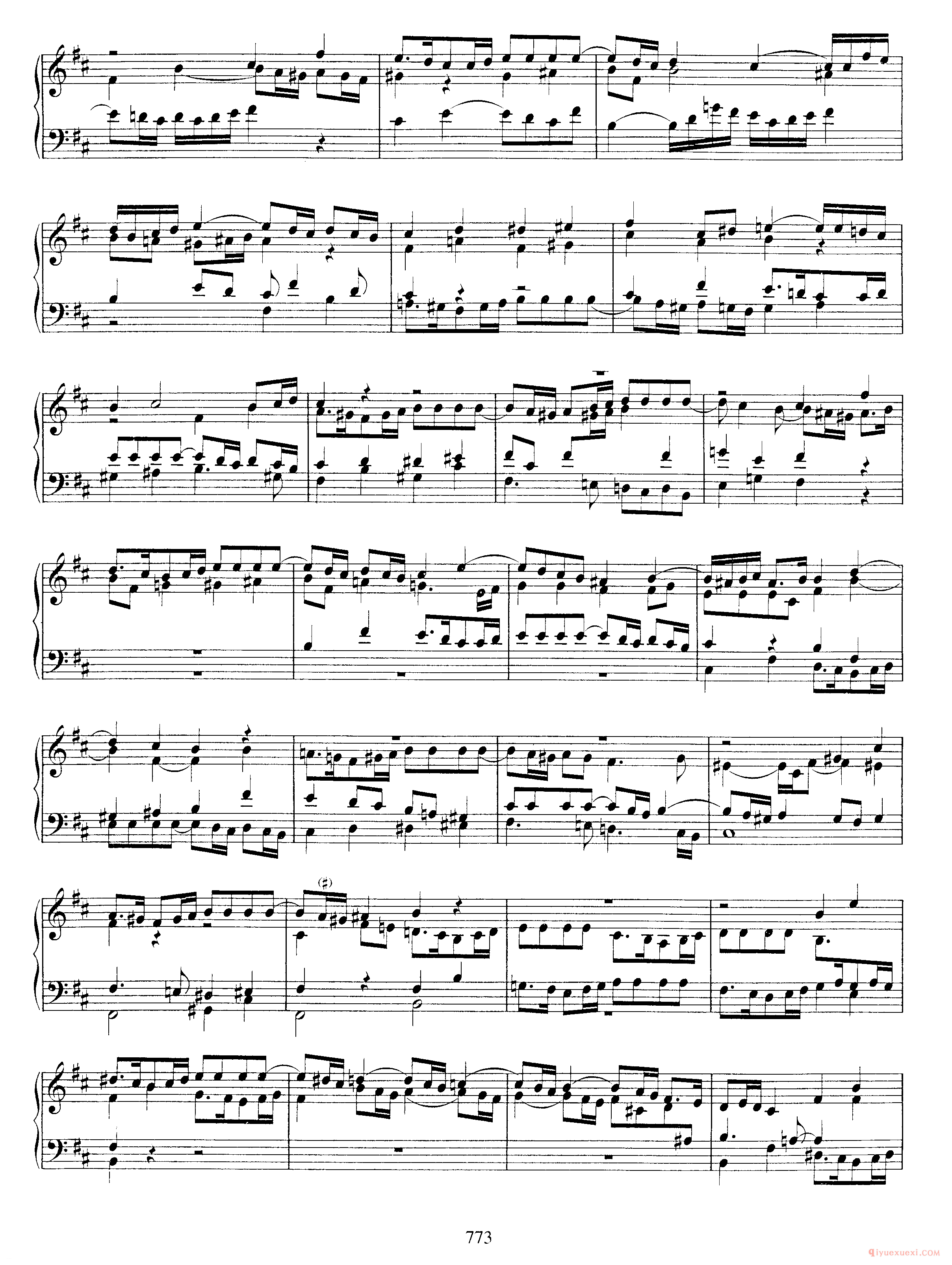 巴赫奏鸣曲D大调《Sonata in D Major BWV963》