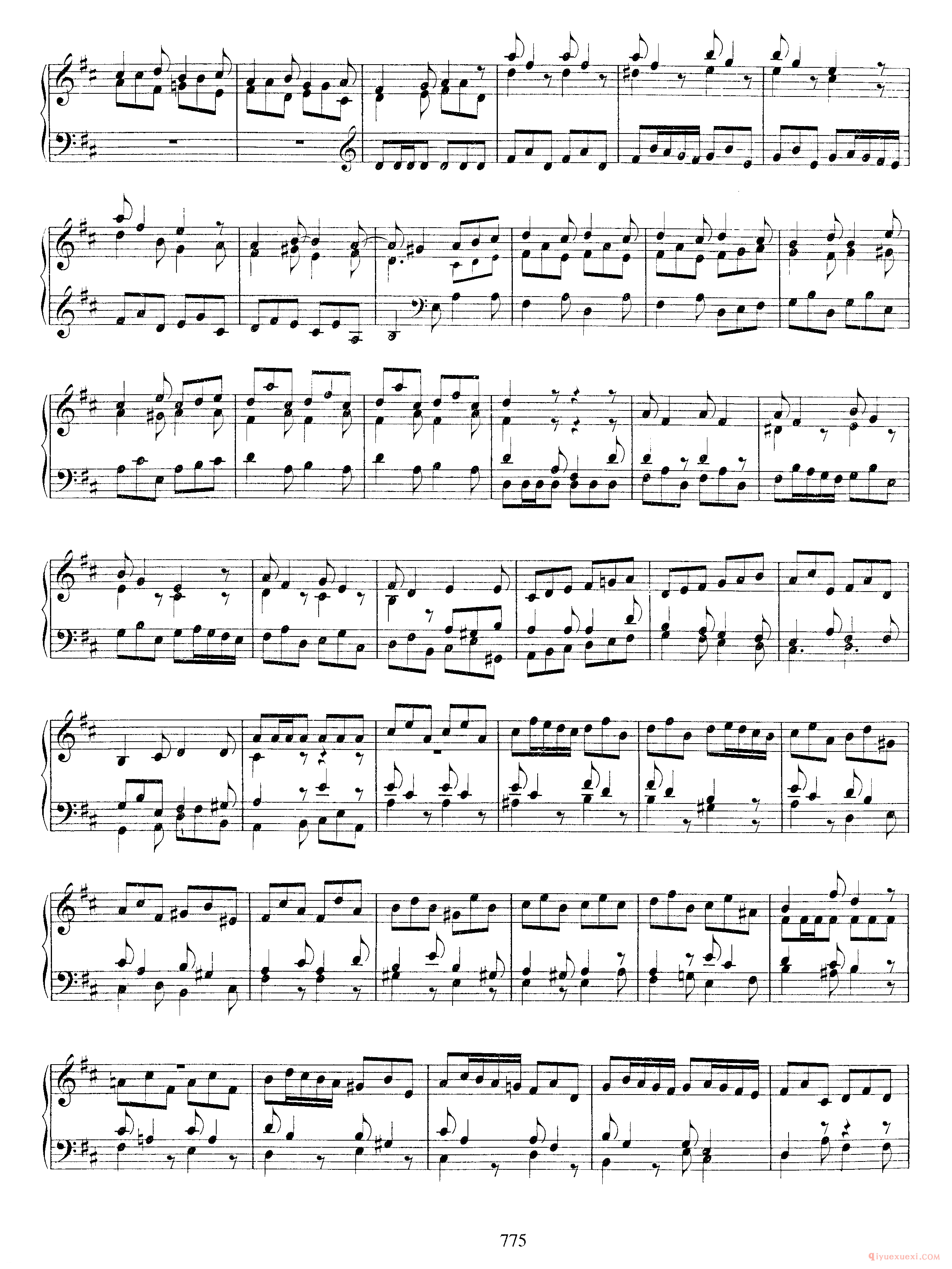 巴赫奏鸣曲D大调《Sonata in D Major BWV963》