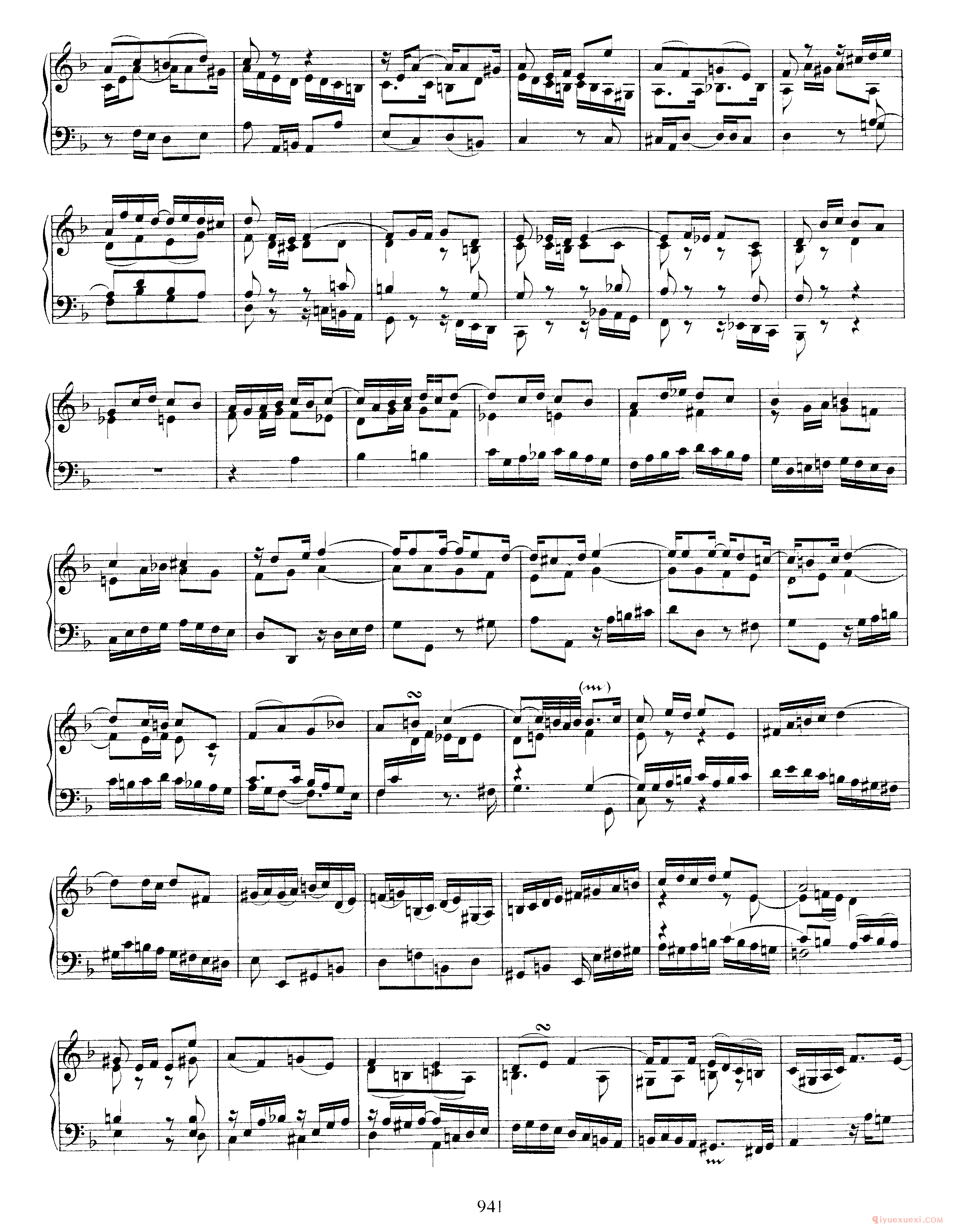 巴赫奏鸣曲D小调《Sonata in D Minor BWV964》arranged from Violin Sonata BWV 1003