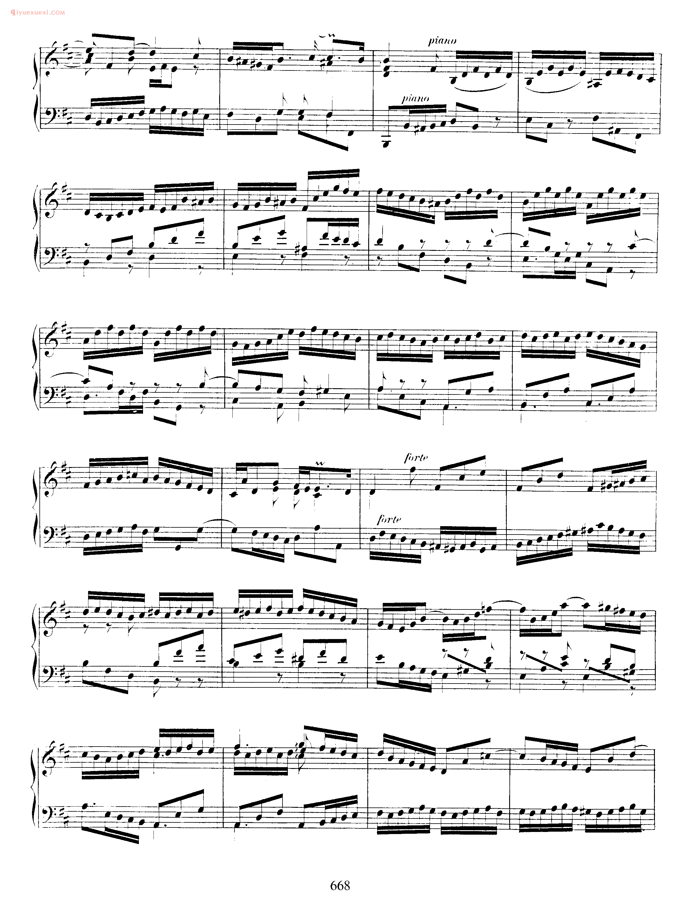 巴赫法国风格序曲《Overture in French Style BWV 831》巴赫钢琴作品