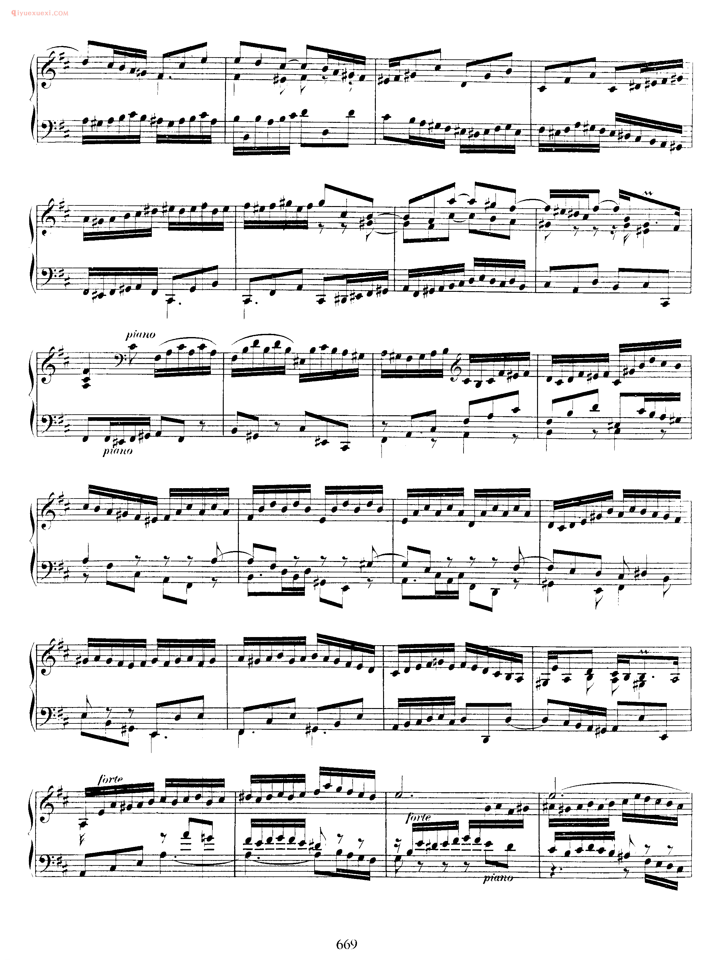 巴赫法国风格序曲《Overture in French Style BWV 831》巴赫钢琴作品